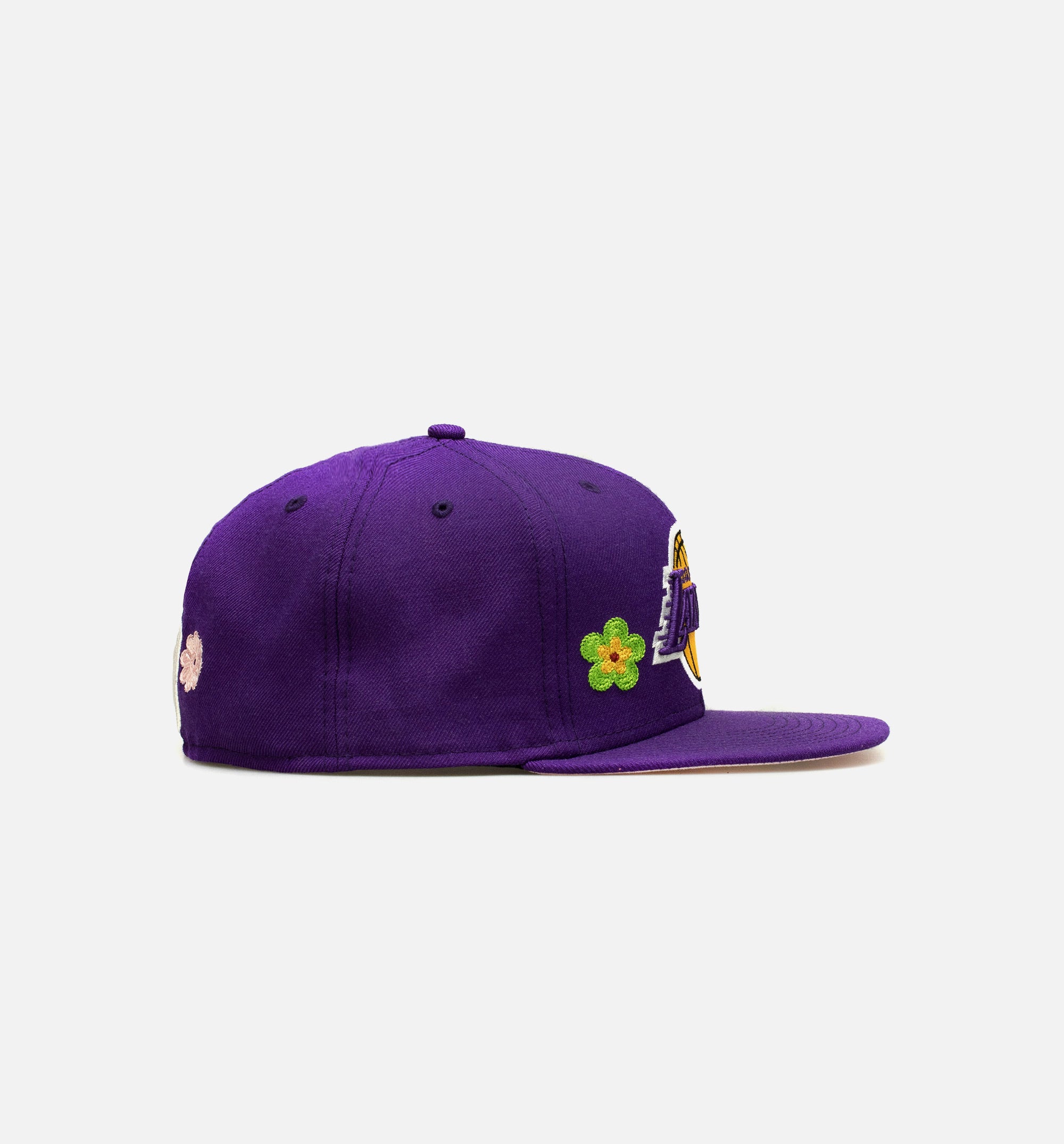 Los Angeles Lakers 59Fifty Flower Mens Hat - Purple、mySite、dreamappss