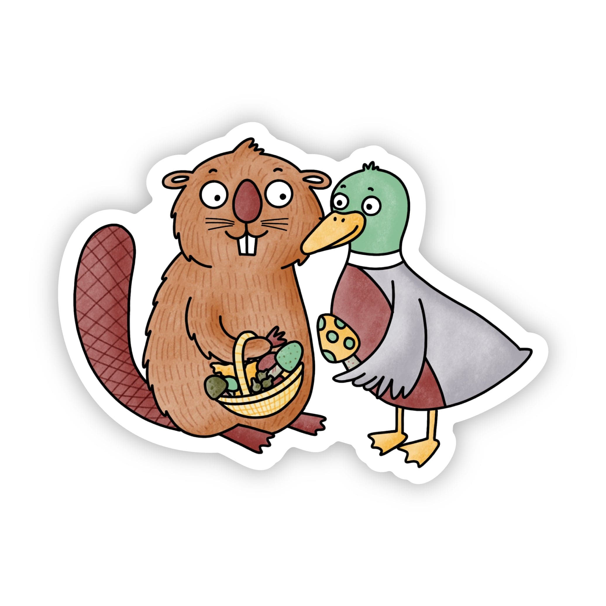  Oregon Beaver And Duck Foraging Sticker、mySite、elrpsem3k