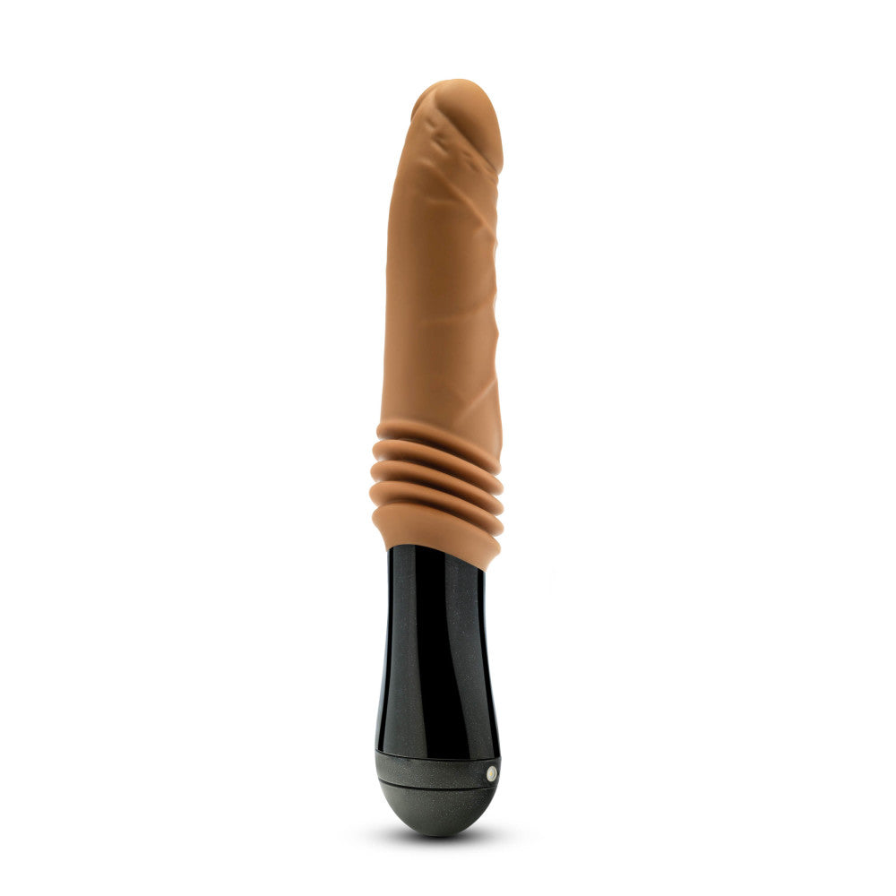 Dr. Skin Silicone By Blush® | Dr. Arthur Large 10.5 Inch Vibrating, Gyrating And Thrusting Dildo in Tan – Made With Puria® Platinum Cured Silicone、mySite、bottomscart