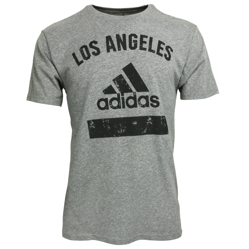 adidas Men's LAFC Tri Blend Tee Dark Heather Gray、mySite、bottomscart