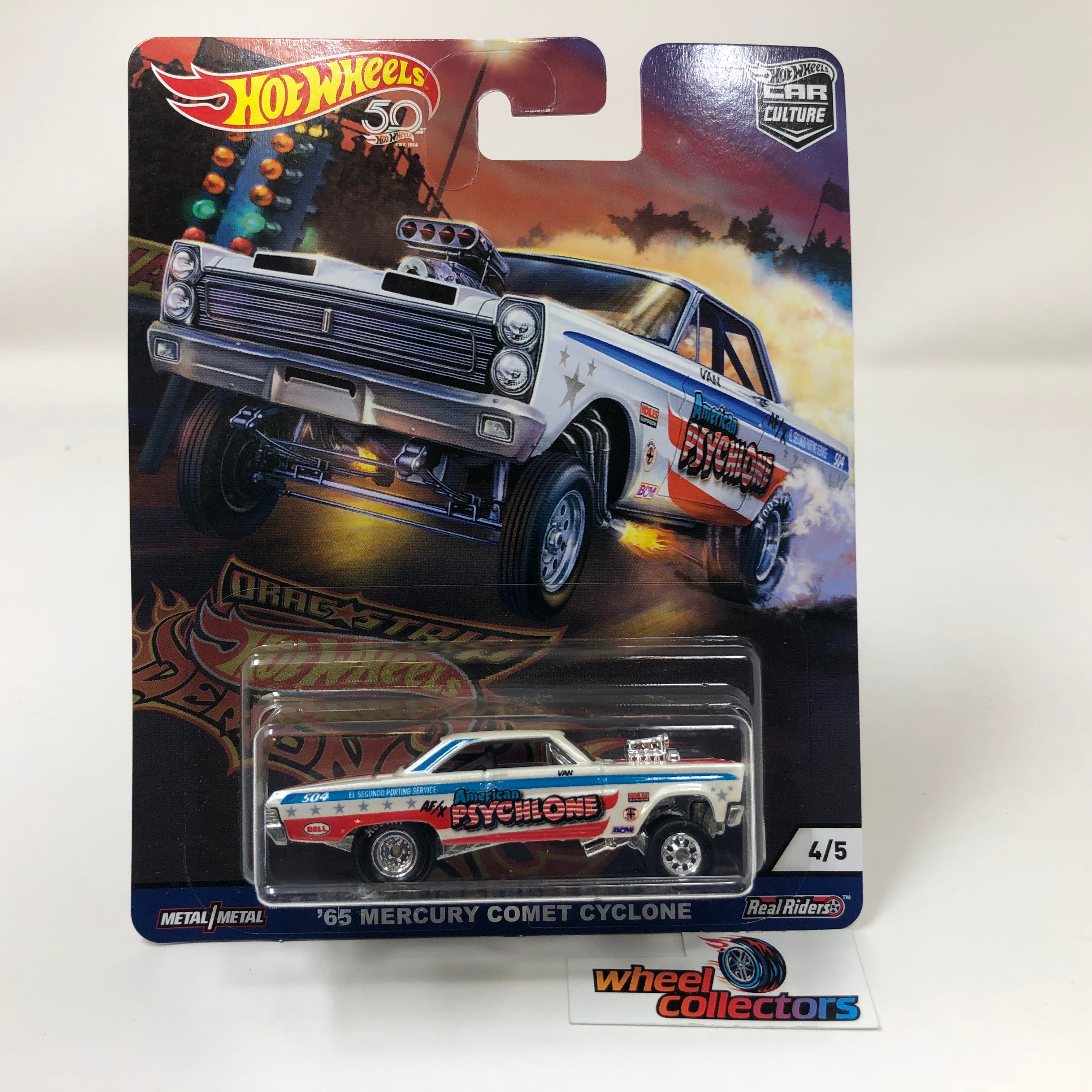 '65 Mercury Comet Cyclone * WHITE * Hot Wheels DRAG STRIP DEMONS Car Culture、mySite、hgirdovlk