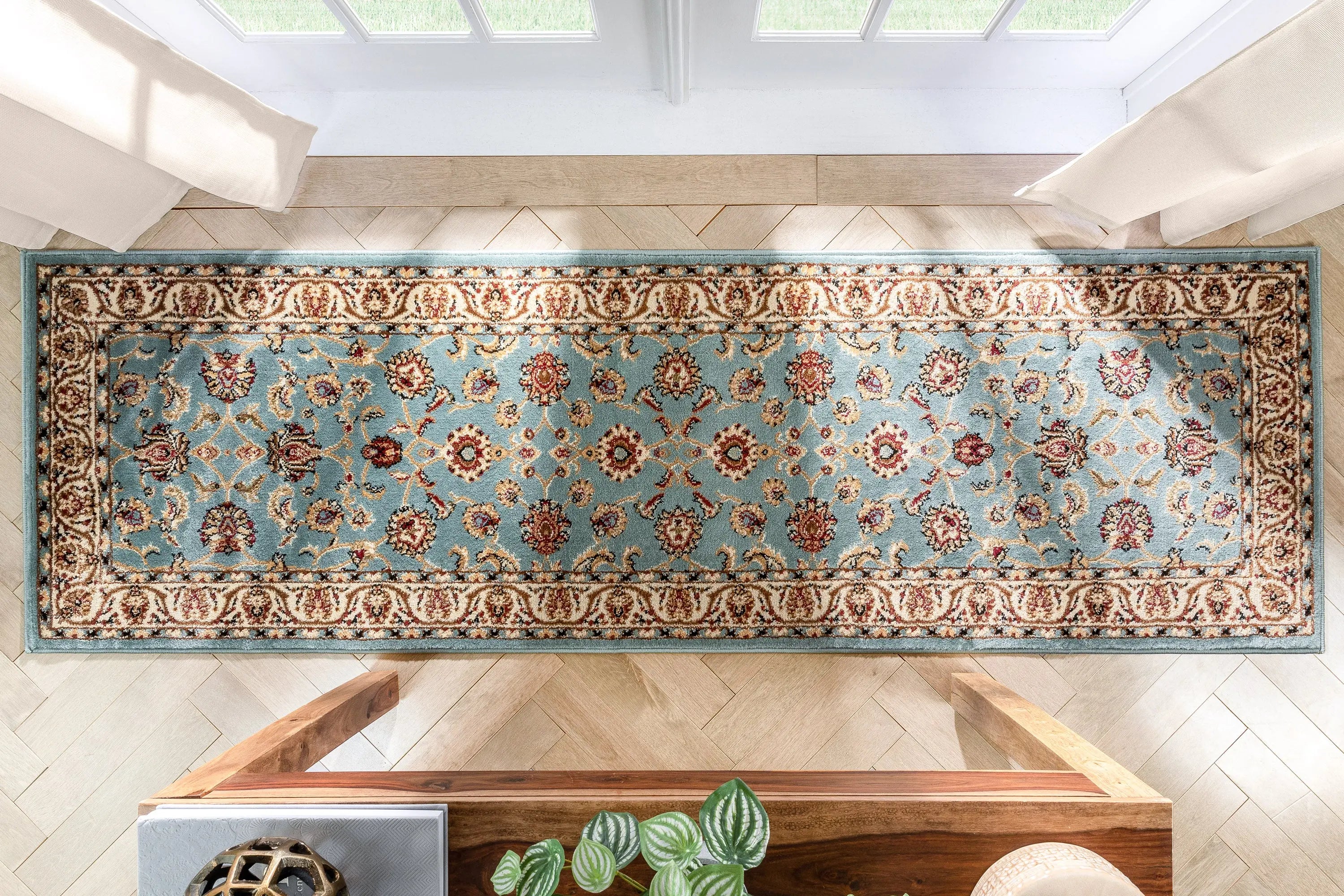 Sarouk Light Blue Traditional Rug、mySite、gigharbornorthrealestate