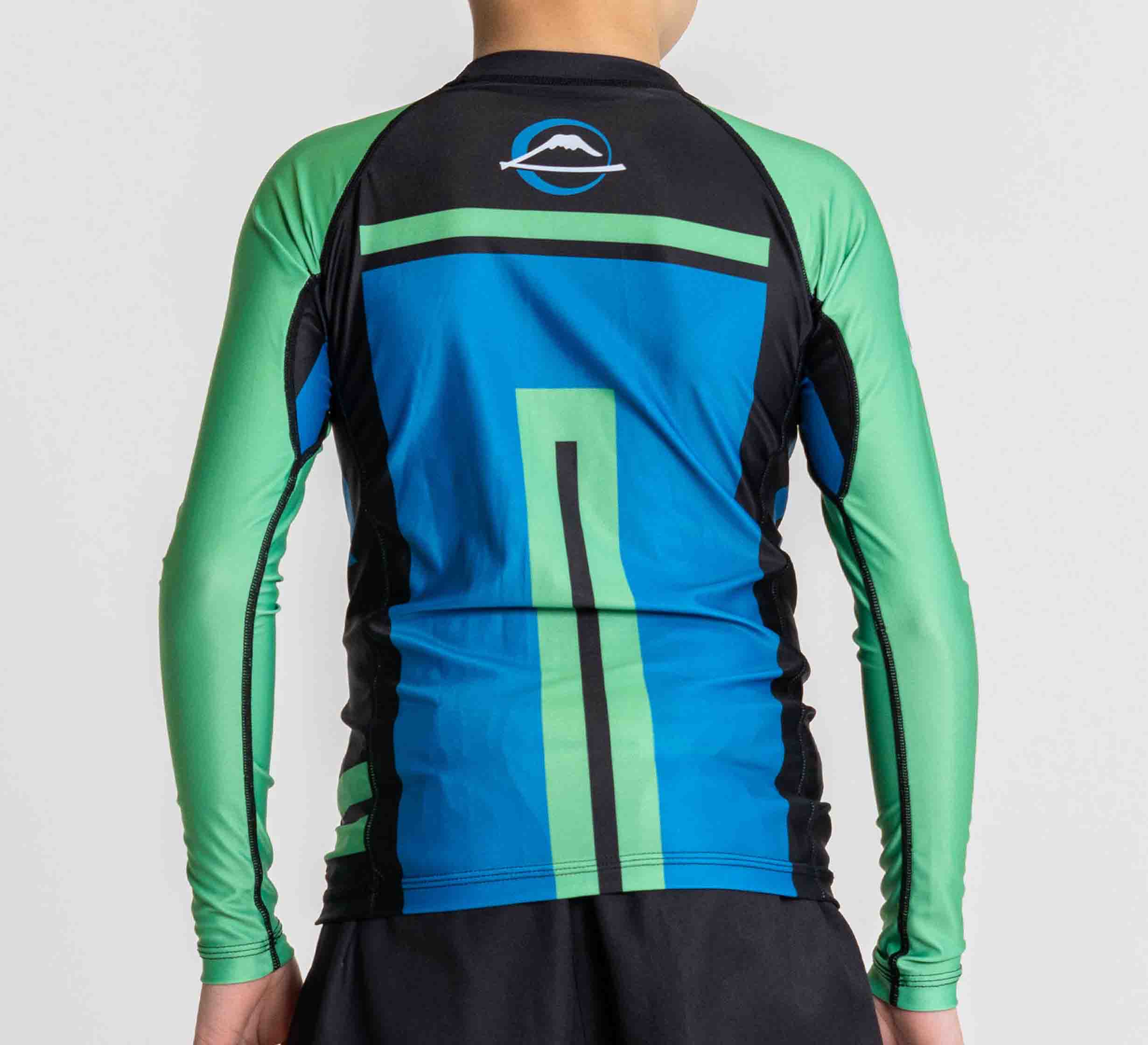 Kids Mt. FUJI Flex Lite Long Sleeve Rashguard Blue/Green、mySite、gigharbornorthrealestate