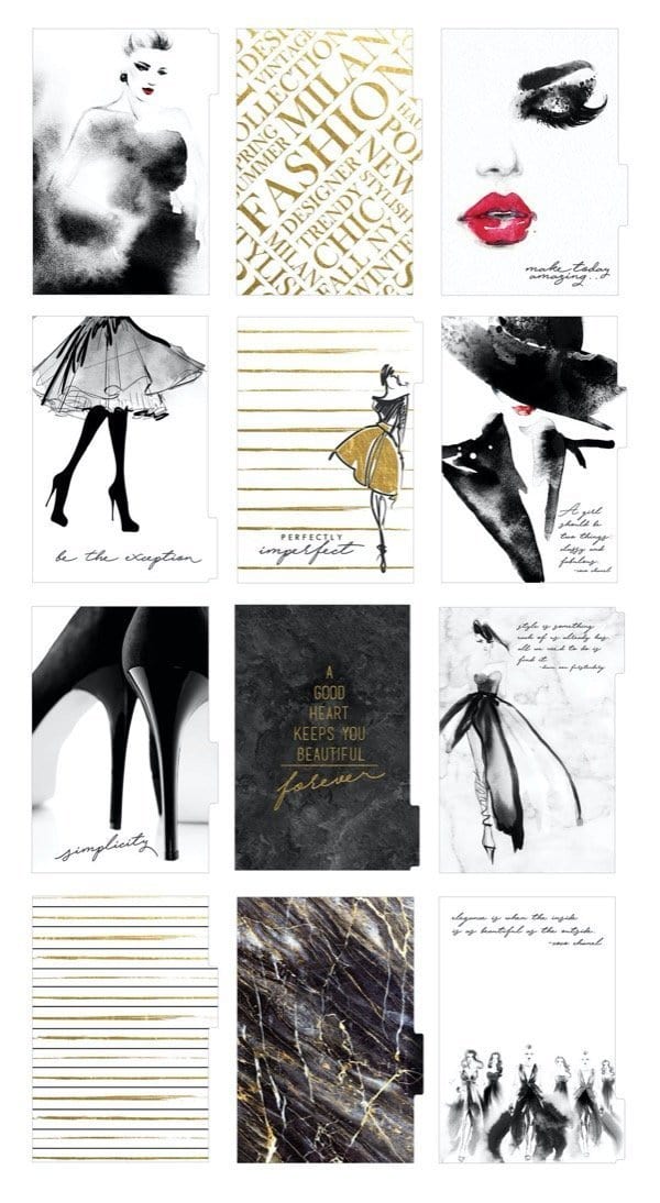  Weekly Planner - Undated Black/Gold Geometric Mini、mySite、ghnorth