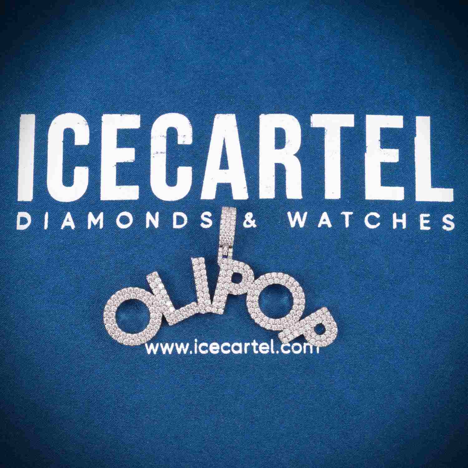 OLIPOP Custom Name Moissanite Pendant 14K Gold、mySite、hinf8tx79