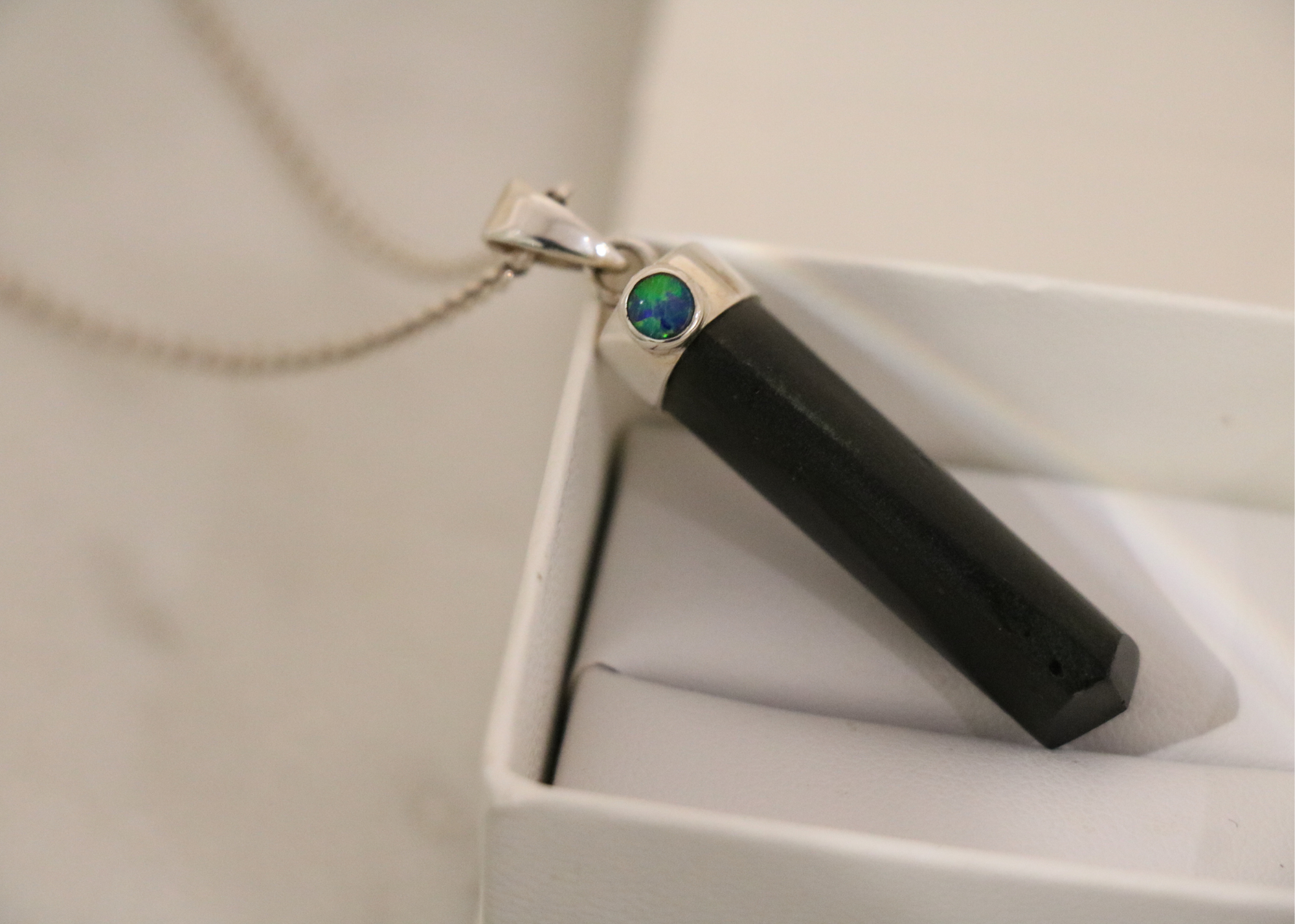 Black Tourmaline & Opal Pendant、mySite、topwebapps