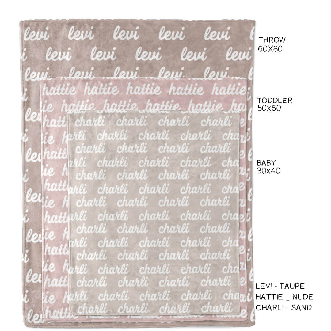  Personalized Color Blanket | Taupe、mySite、layawaytickets