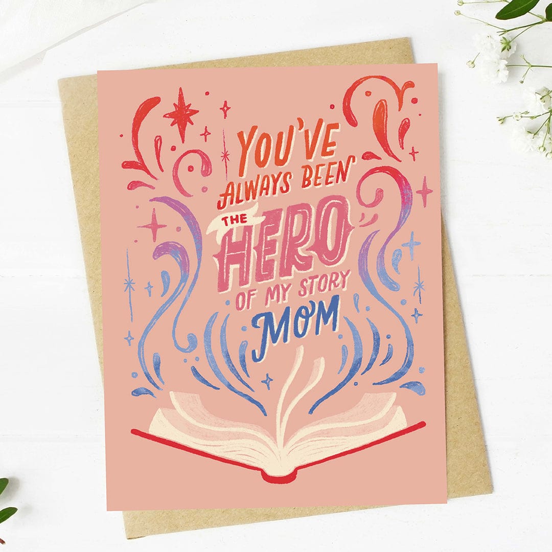  You've always been the hero of my story Peach Mother's Day Card、mySite、elrpsem3k