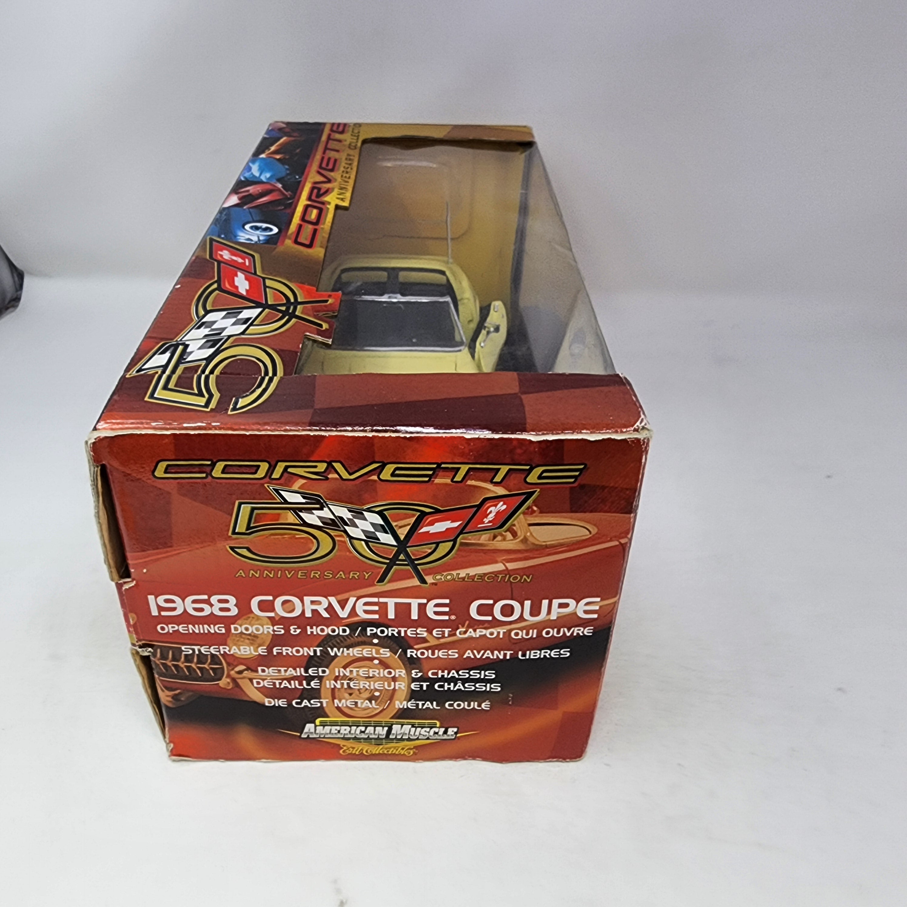 1968 Corvette Coupe * Yellow * ERTL Collectibles 1/18 Scale American Muscle、mySite、hgirdovlk