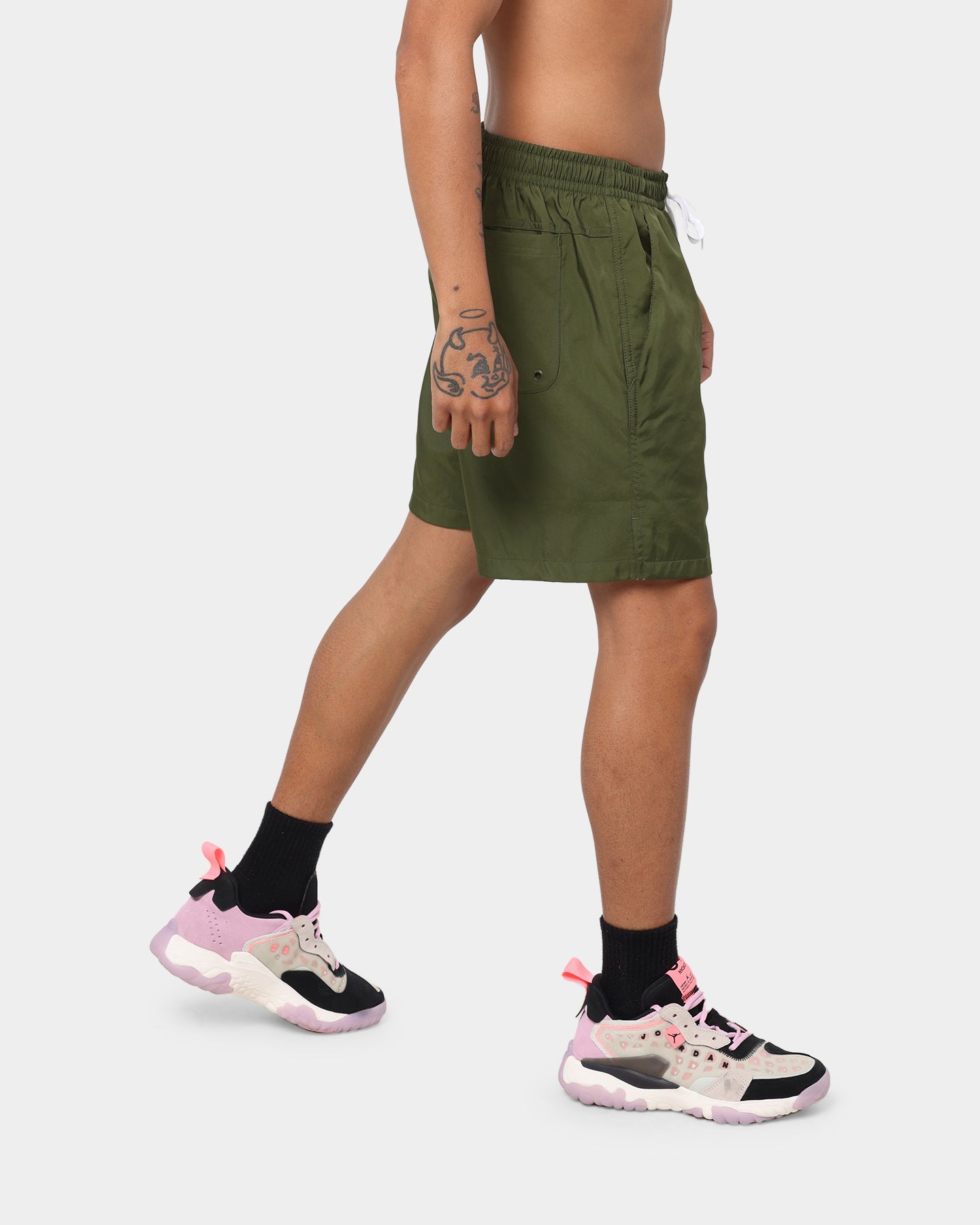 Nike Nike Sportswear Woven Lined Shorts Rough Green/White、mySite、zt4zffjzw