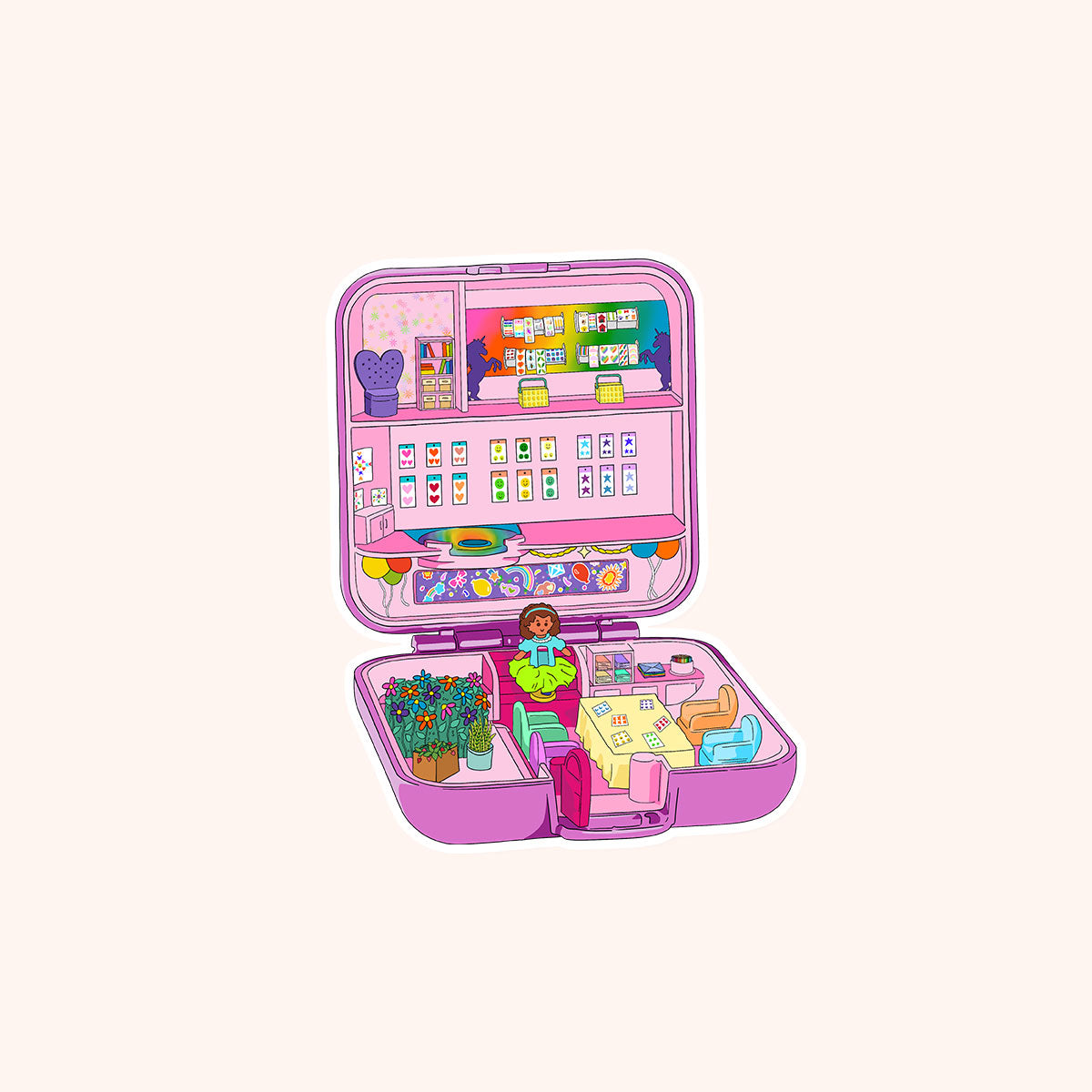  Polly's Sticker Shop Vinyl Sticker、mySite、ghnorth