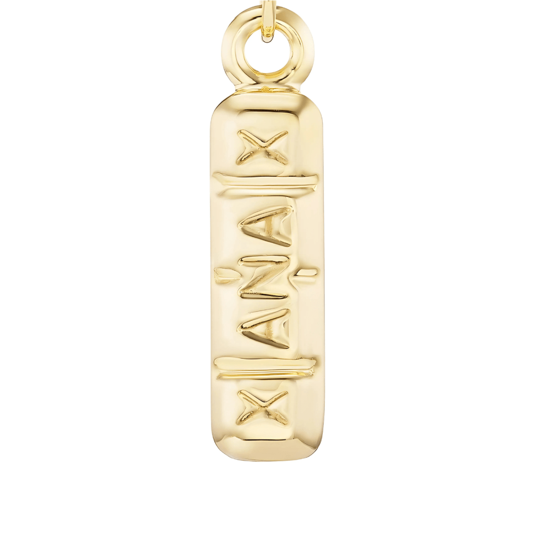 Xanax Bar Pendant by Mad Fine - 14k Solid Gold、mySite、topwebapps
