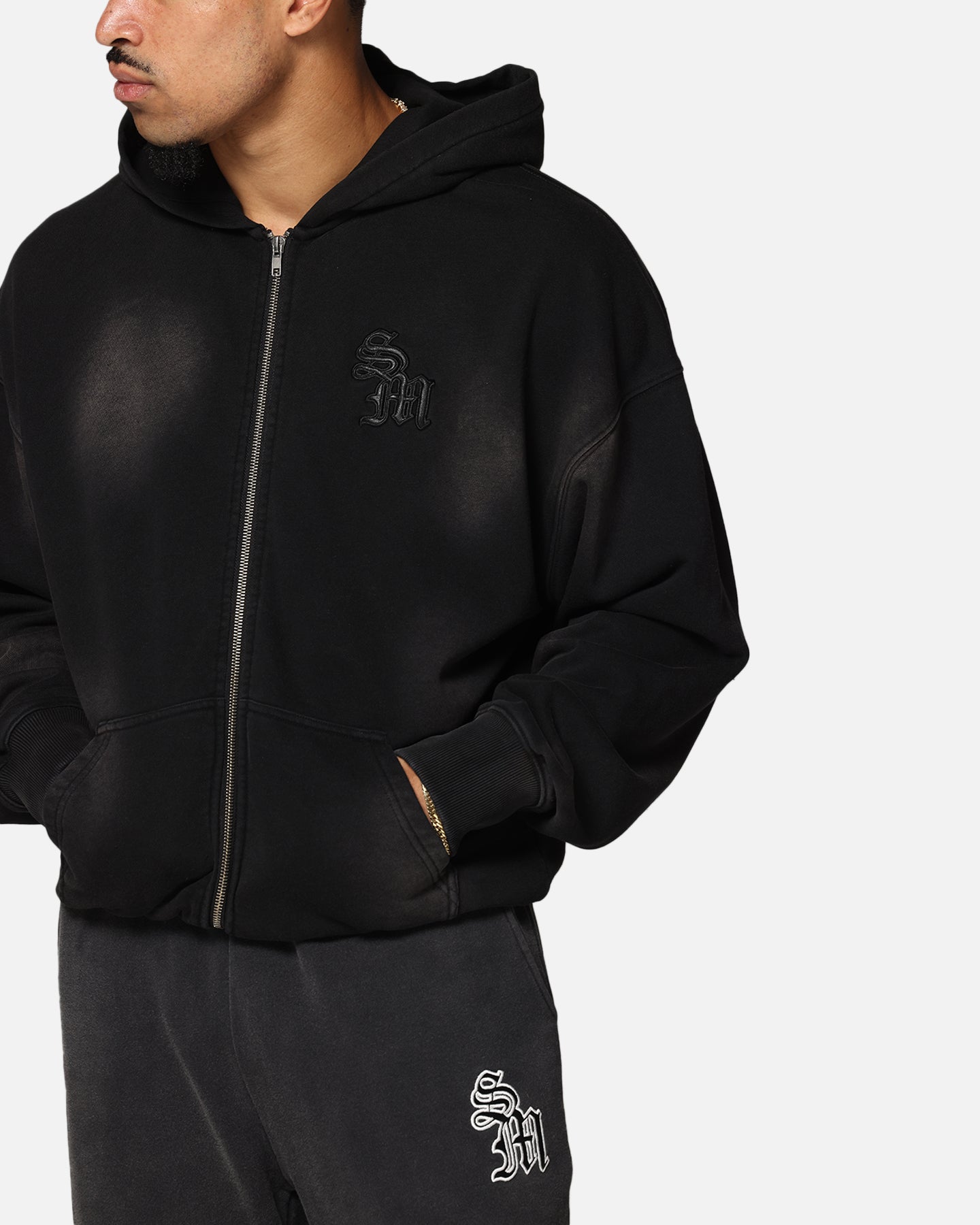 Saint Morta Gothic Zip Hoodie Sunfade Black、mySite、zt4zffjzw