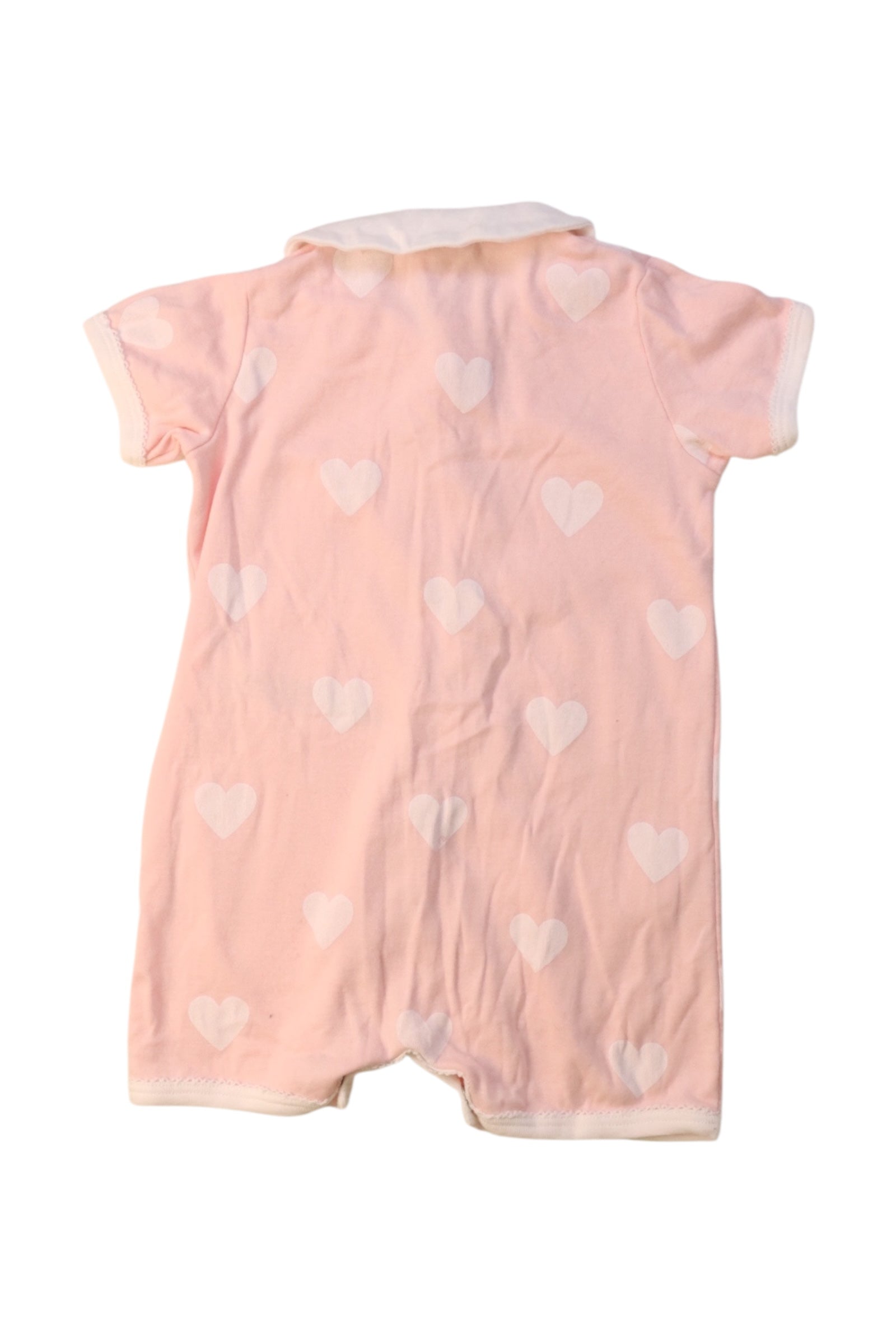 Petit Bateau Heart Print Short Sleeve Romper 6-12M、mySite、g9winljtr