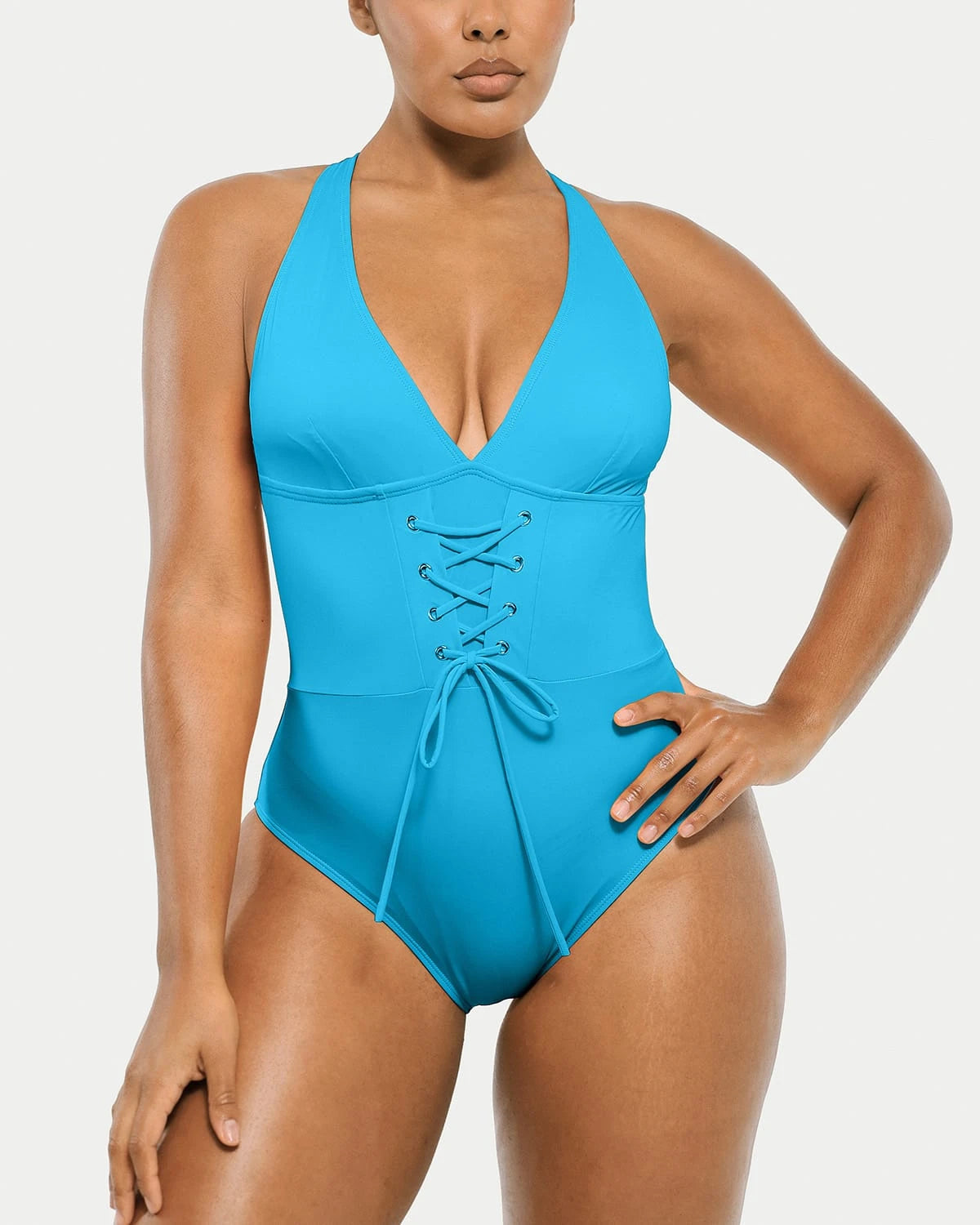Smart Sculpt Plunge Corset Shaping Swimsuit、mySite、bengalsvssteelers