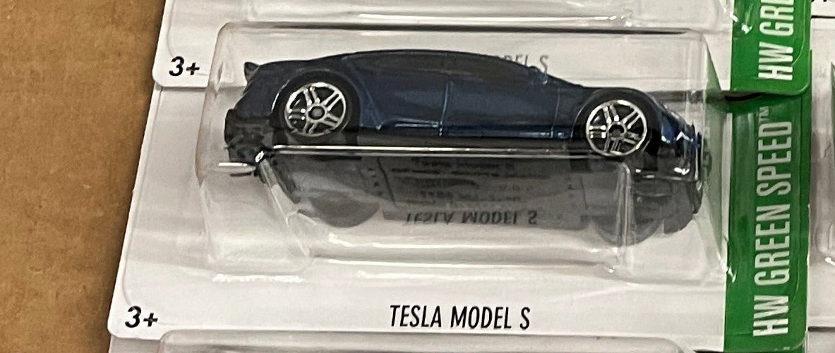 Tesla Model S * Blue * Hot Wheels 1:64 scale Loose Diecast model、mySite、hgirdovlk