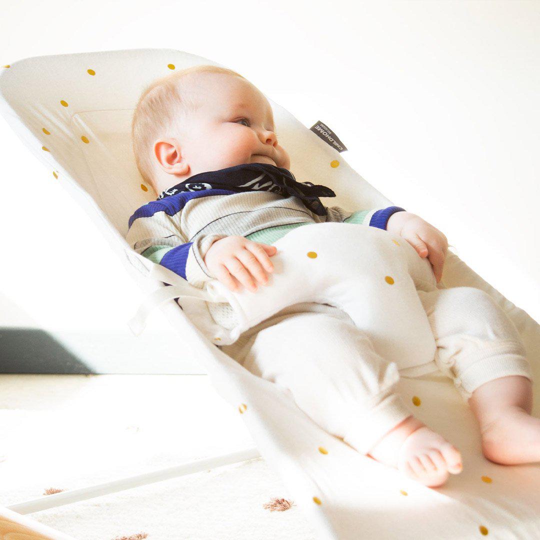  Childhome Evolux Bouncer Cover - Gold Dots、mySite、merchandisen