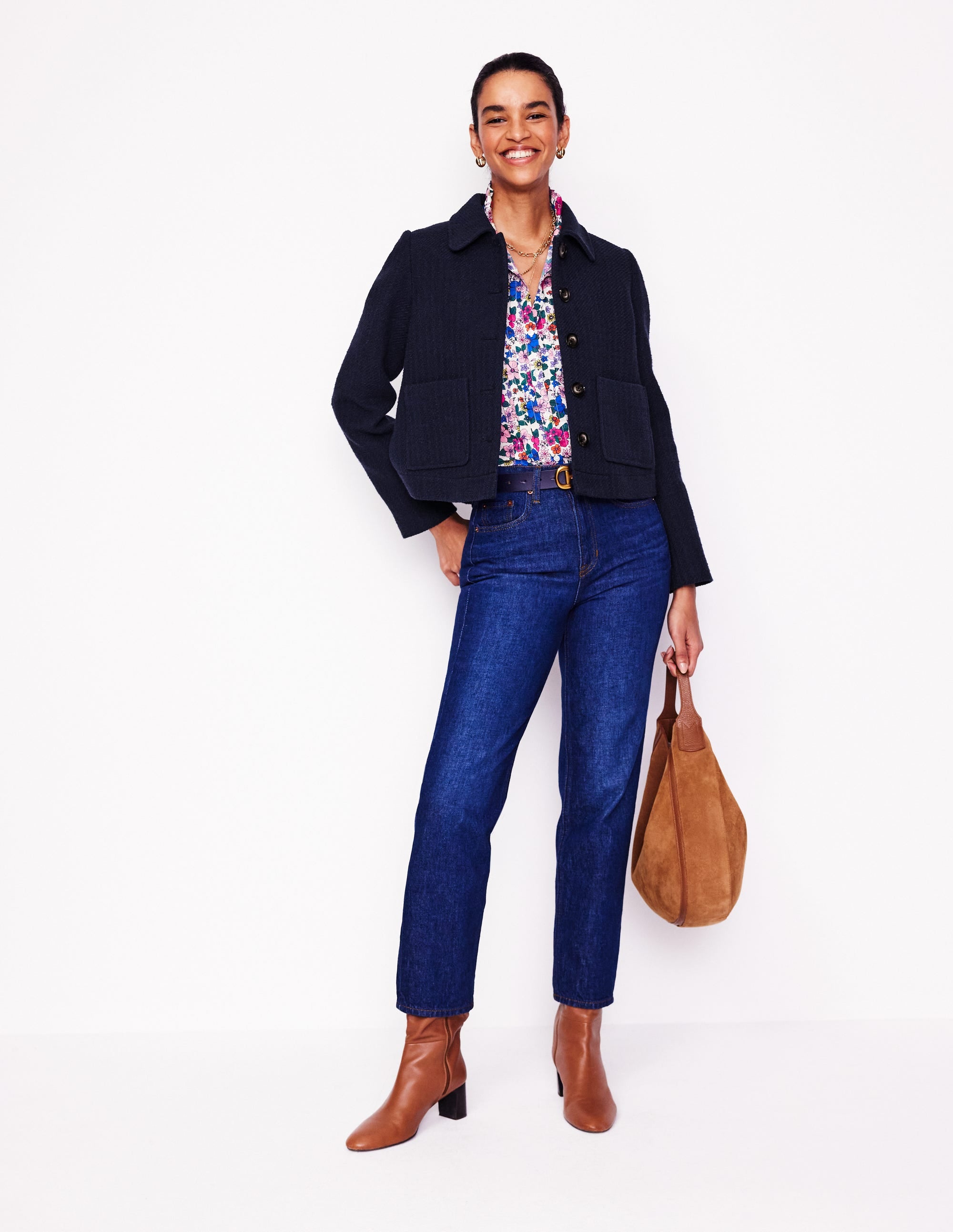  Knightsbridge Swing Jacket-Navy、mySite、ashleygrahame