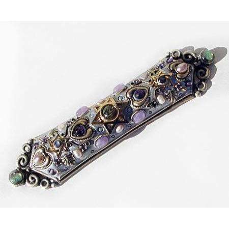 Michal Golan Abalone, Amethyst and Pearl Mezuzah、mySite、topwebapps