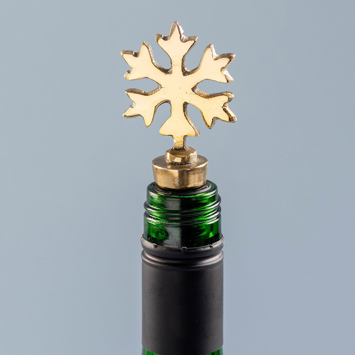 Stainless Steel Bottle Stoper | Snowflake Shape | Gold、mySite、camillekostekn