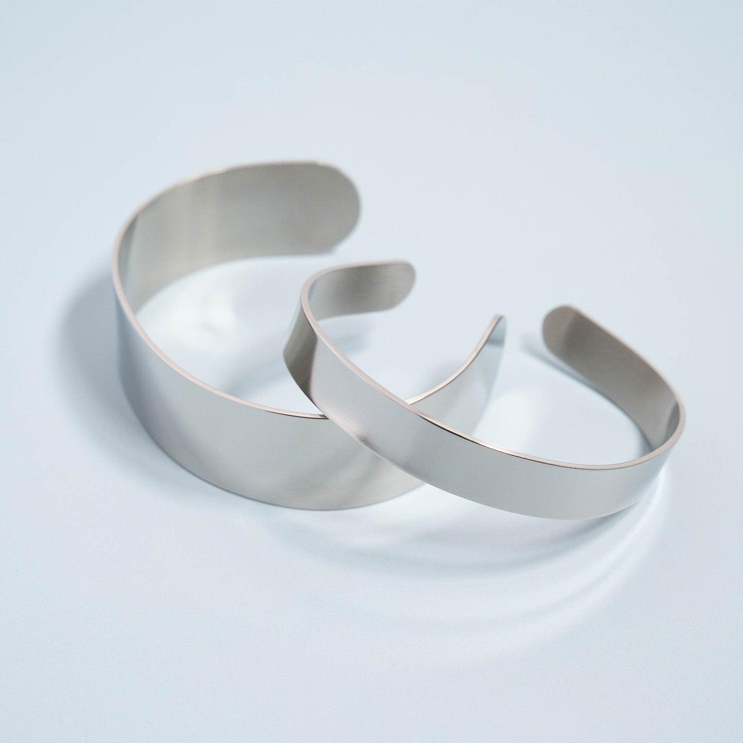 Stainless Steel Rounded Blank Cuff Bracelet / SBB0001、mySite、dreamappss