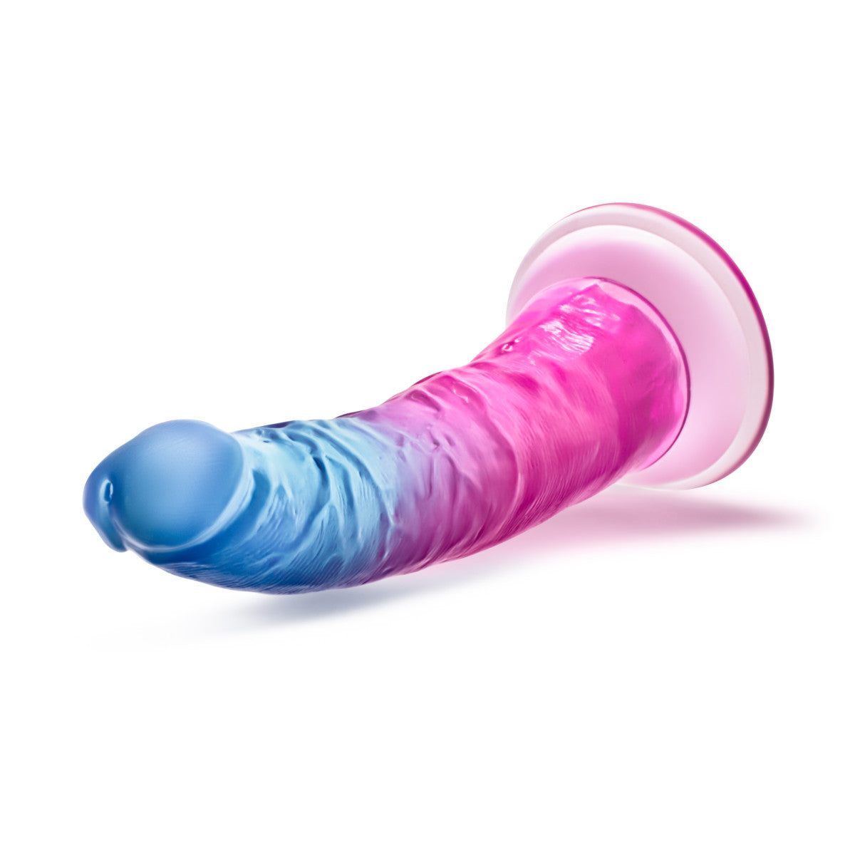 B Yours By Blush® | Beautiful Sky Realistic Sunset 7.5-Inch Long Dildo With Suction Cup Base、mySite、bottomscart