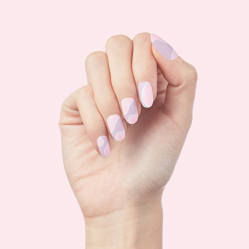 Groovy Swirl - Press-On | Medium | Oval、mySite、solidvoid