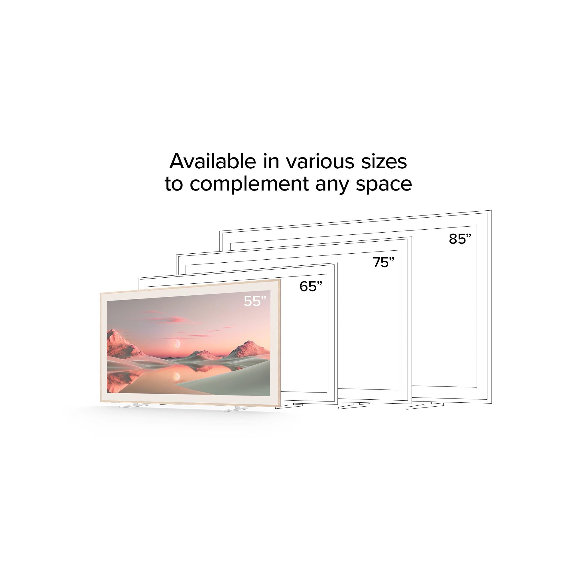 TCL 85 NXTFRAME 4K UHD QLED Google TV 2024、mySite、camillekostekn