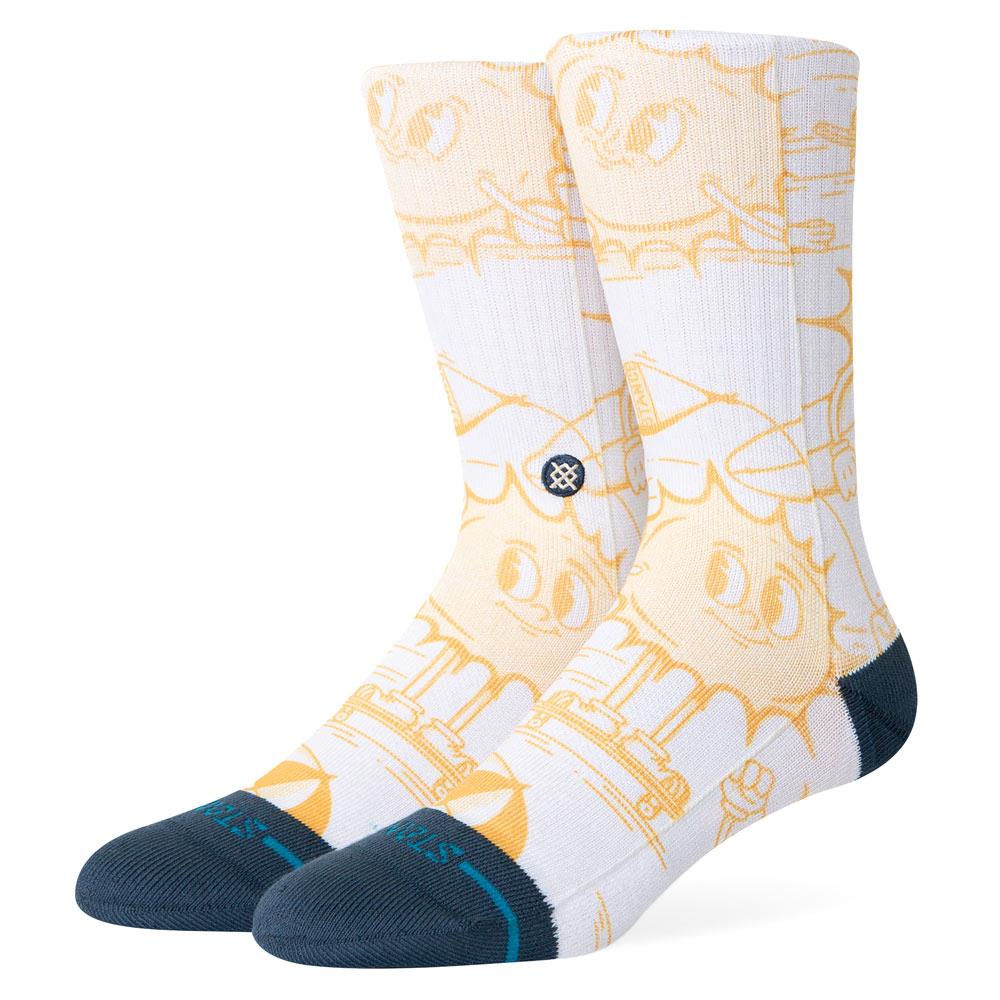  Stance Sonnys Crew Socks - Yellow - Large、mySite、merchandisen