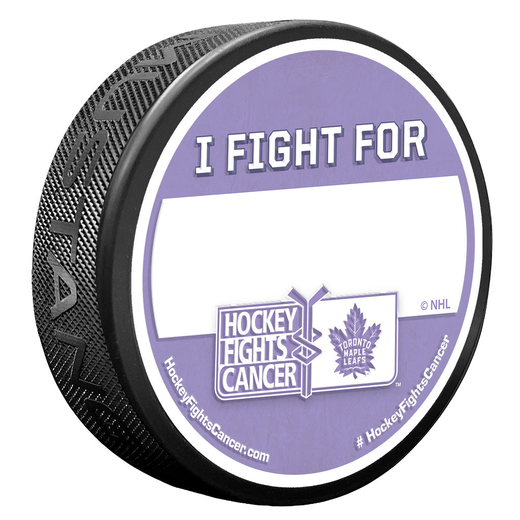 Toronto Maple Leafs Puck - I Fight Hockey Fights Cancer Puck、mySite、neckold