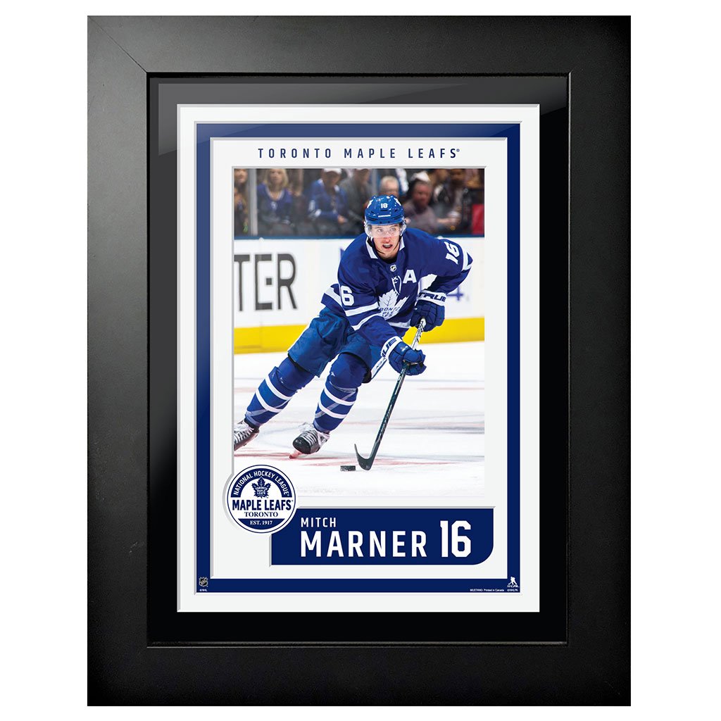 Toronto Maple Leafs Mitch Marner 12x16 Block Design - Home Jersey