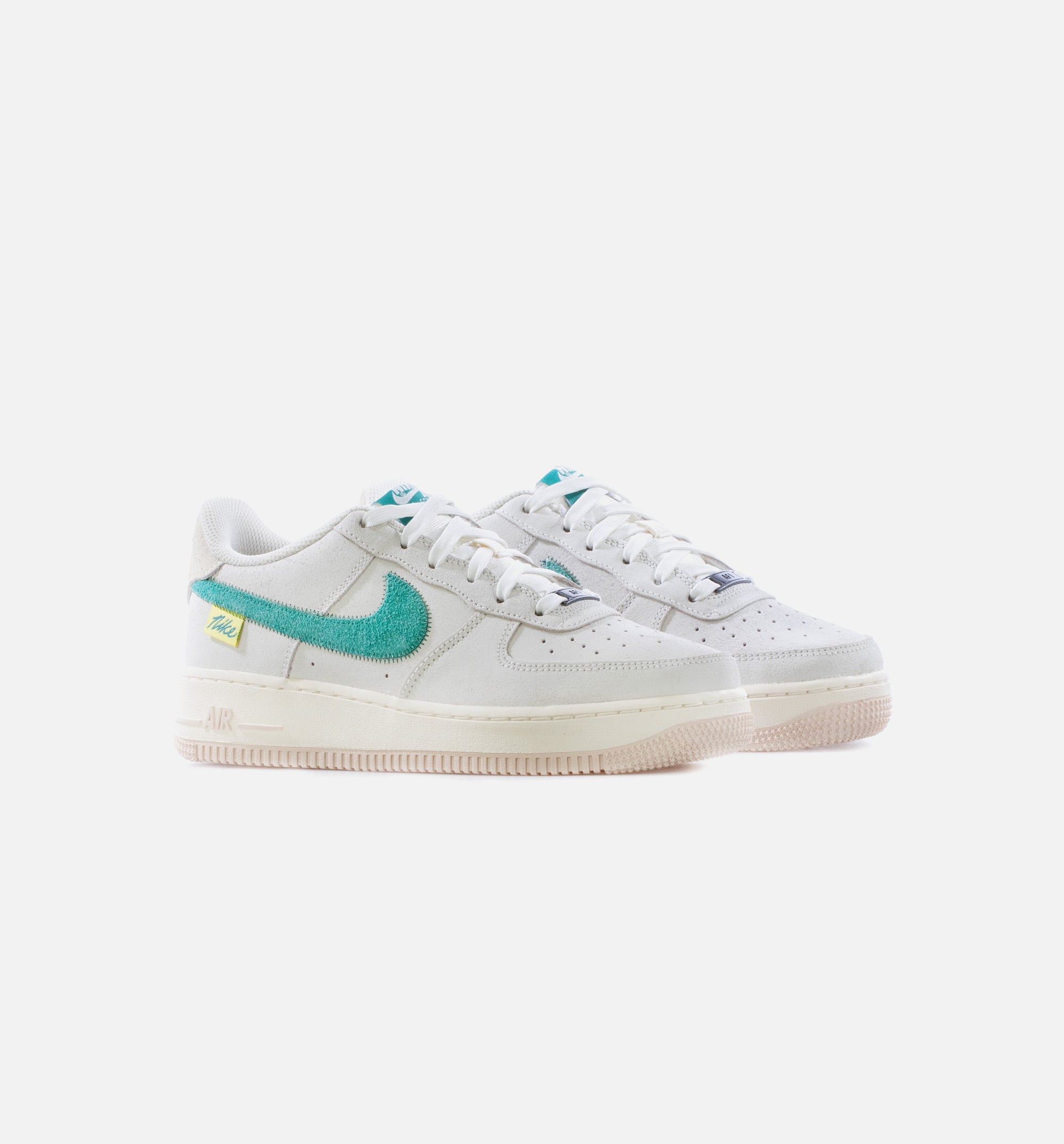 Air Force 1 LV Test of Time Grade School Lifestyle Shoe - Sail/Coconut Milk/Pearl White/Green Noise、mySite、dreamappss
