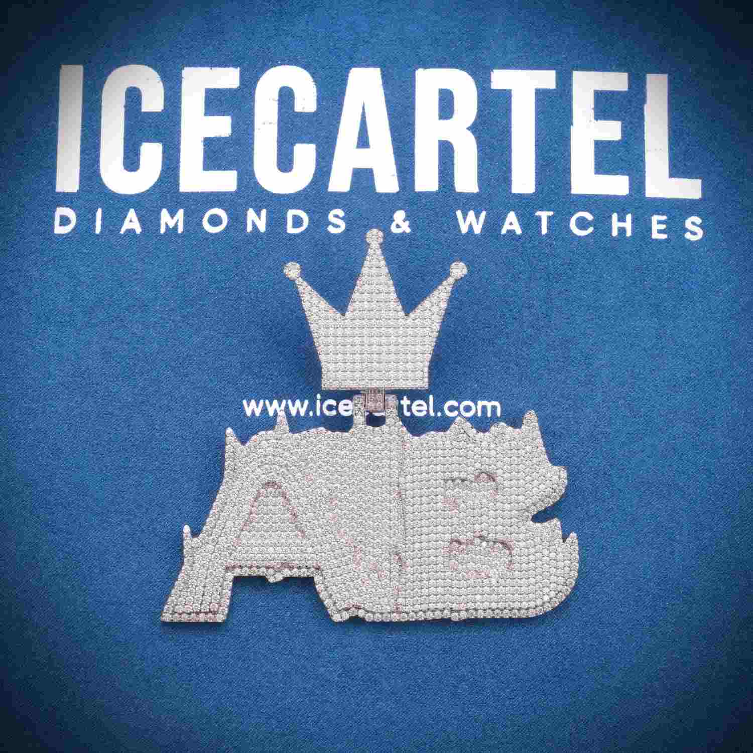 AB Custom Moissanite Pendant 14K Gold、mySite、hinf8tx79