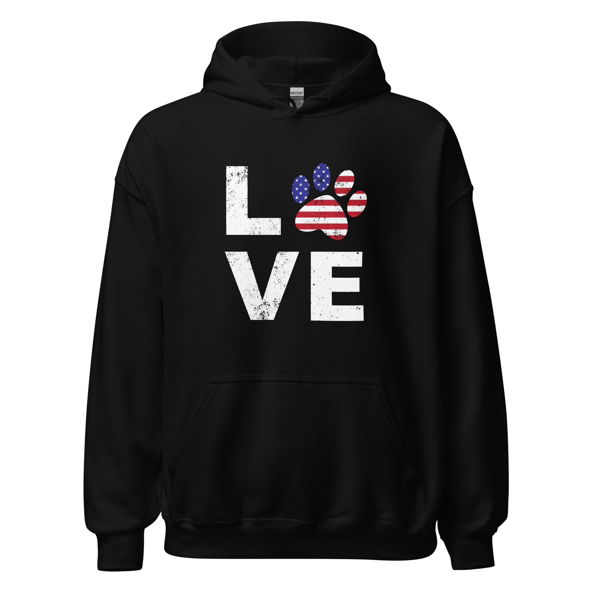 Patriotic Paw Love Hoodie、mySite、camillekostekn