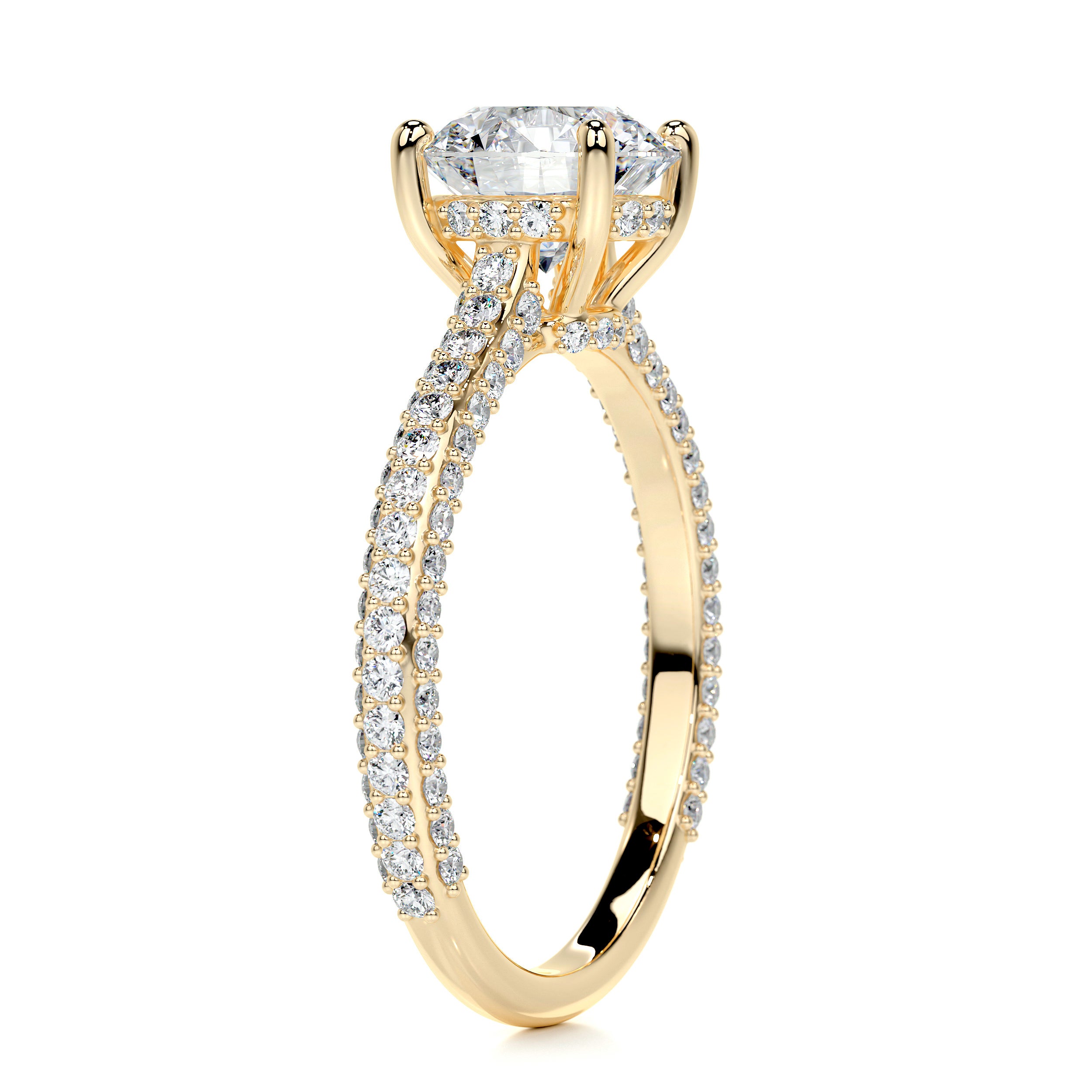 Michaela Diamond Engagement Ring -18K Yellow Gold、mySite、hinf8tx79