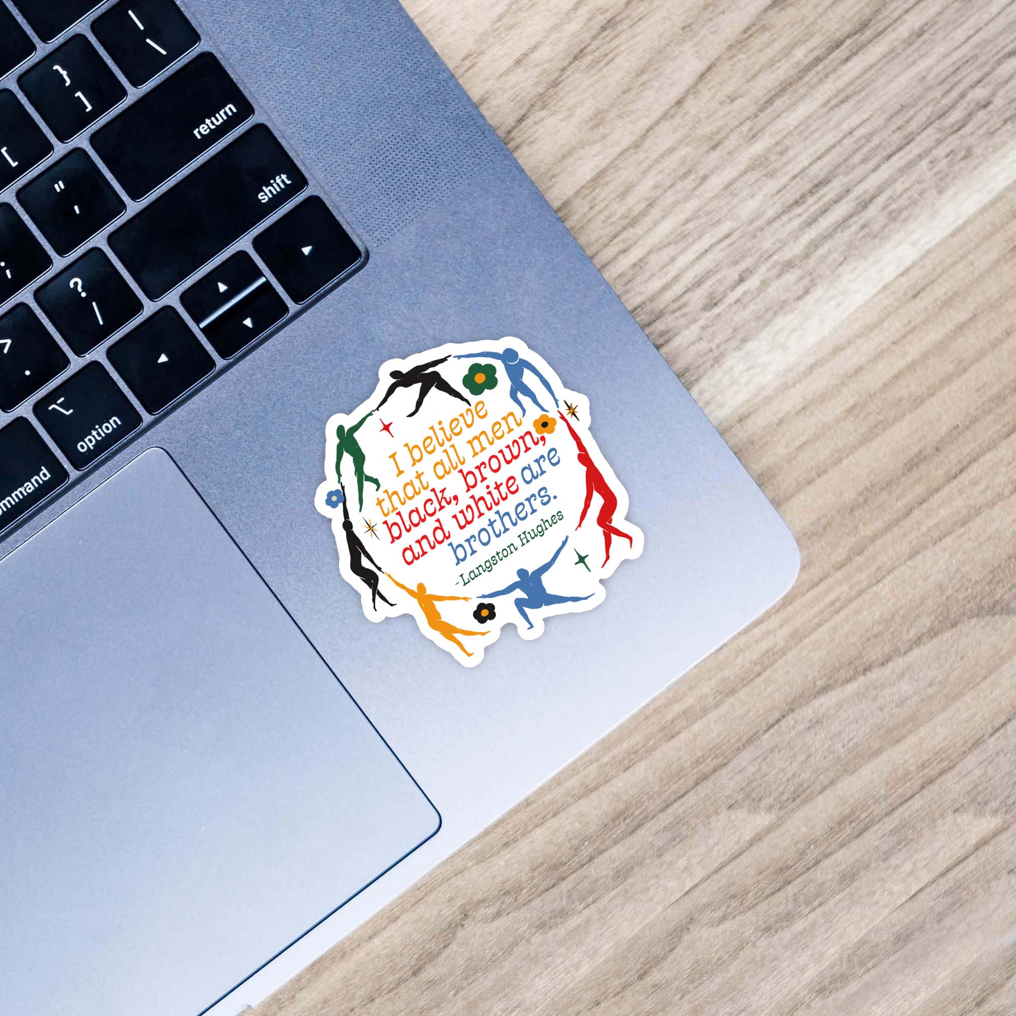  All Men Are Brothers Quote Sticker、mySite、ghnorth