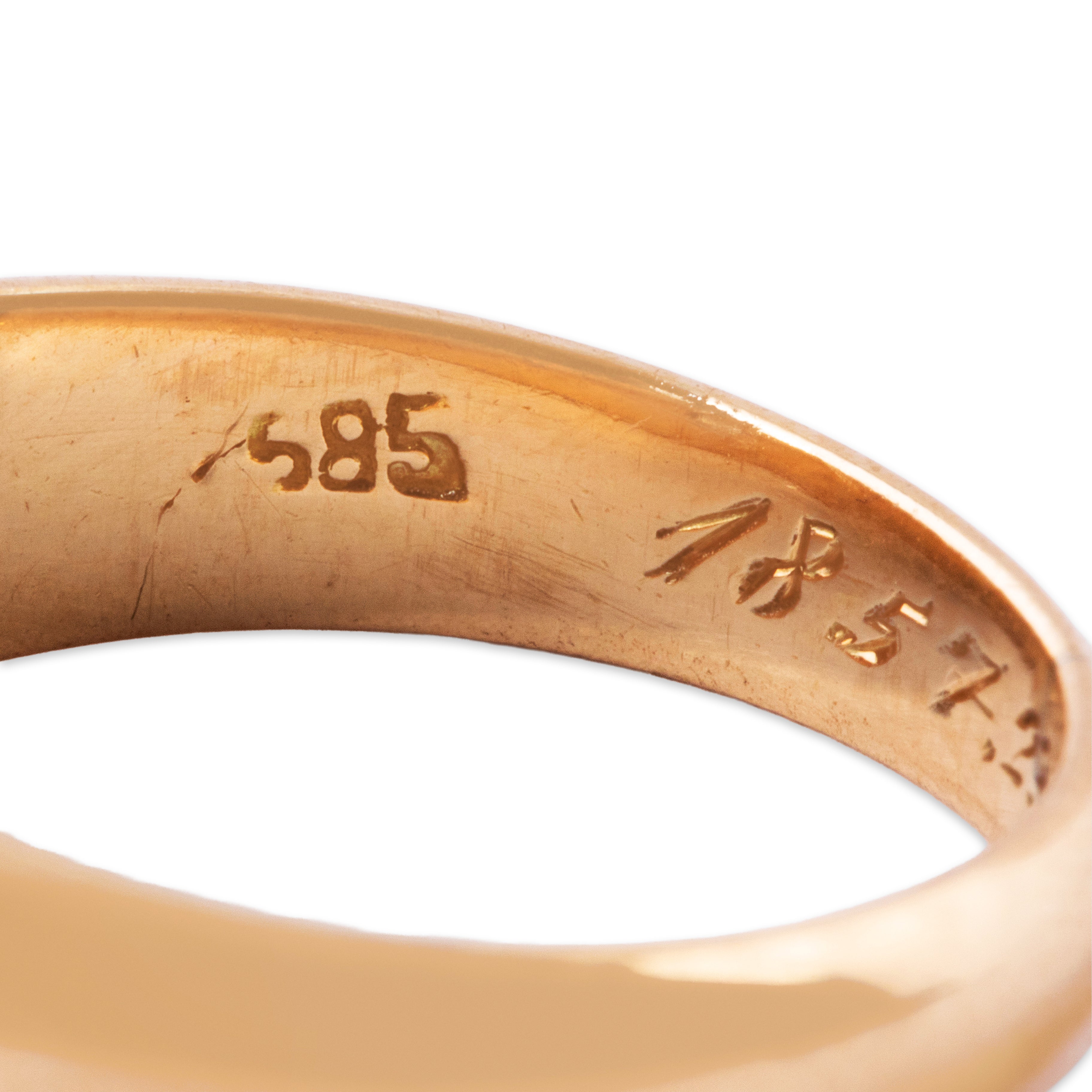 Antique 14k Yellow Gold .25ct Old European Cut Diamond Gleaming Dome Ring 6.50、mySite、hinf8tx79