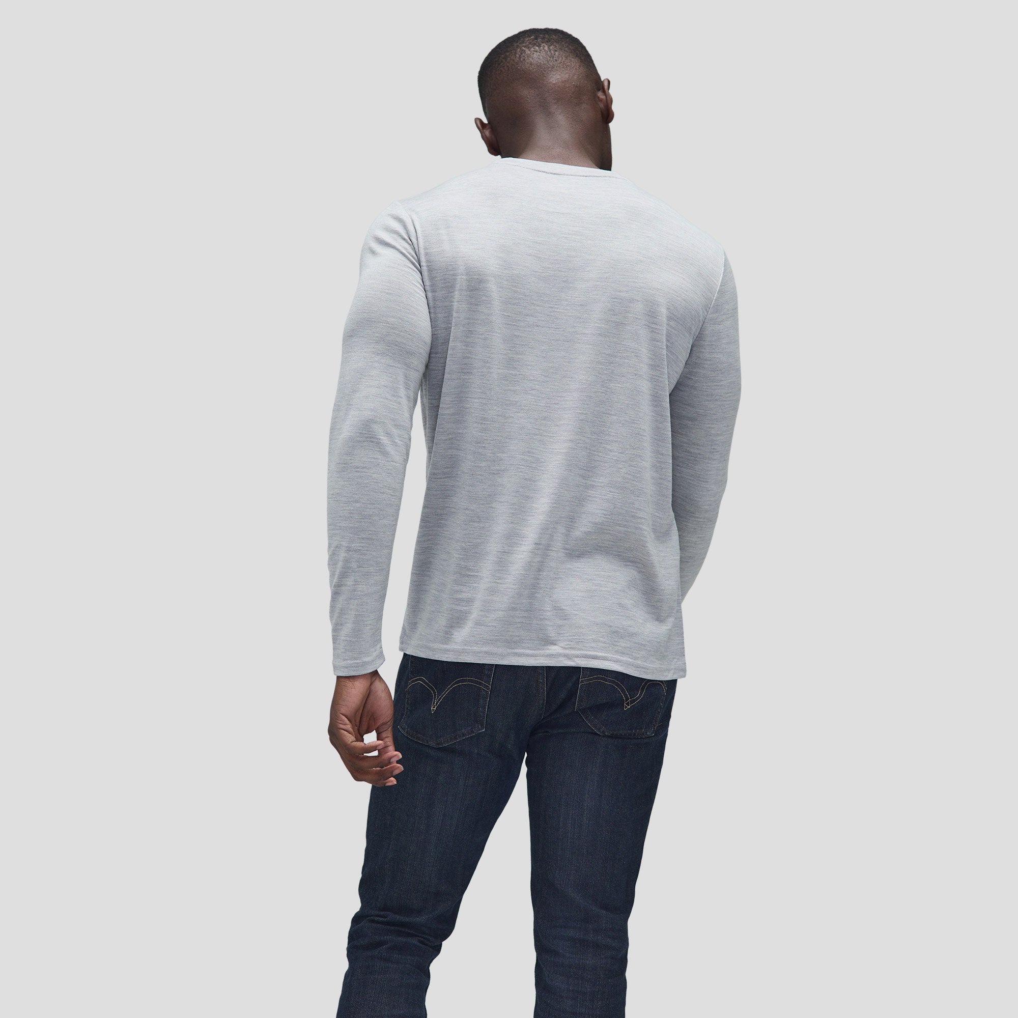 Men's Long Sleeve Merino Crew、mySite、noshort