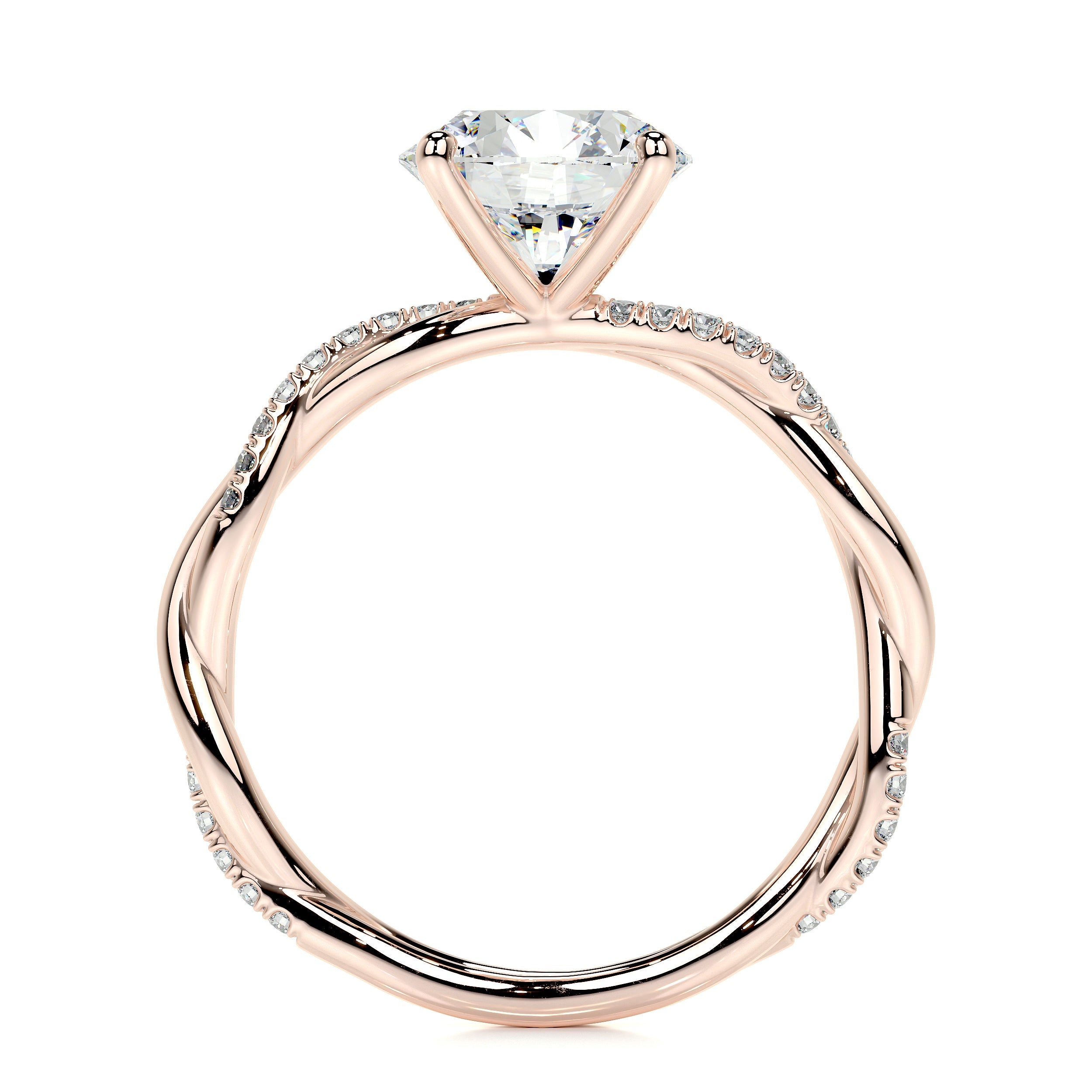Crystal Lab Grown Diamond Ring -14K Rose Gold、mySite、hinf8tx79