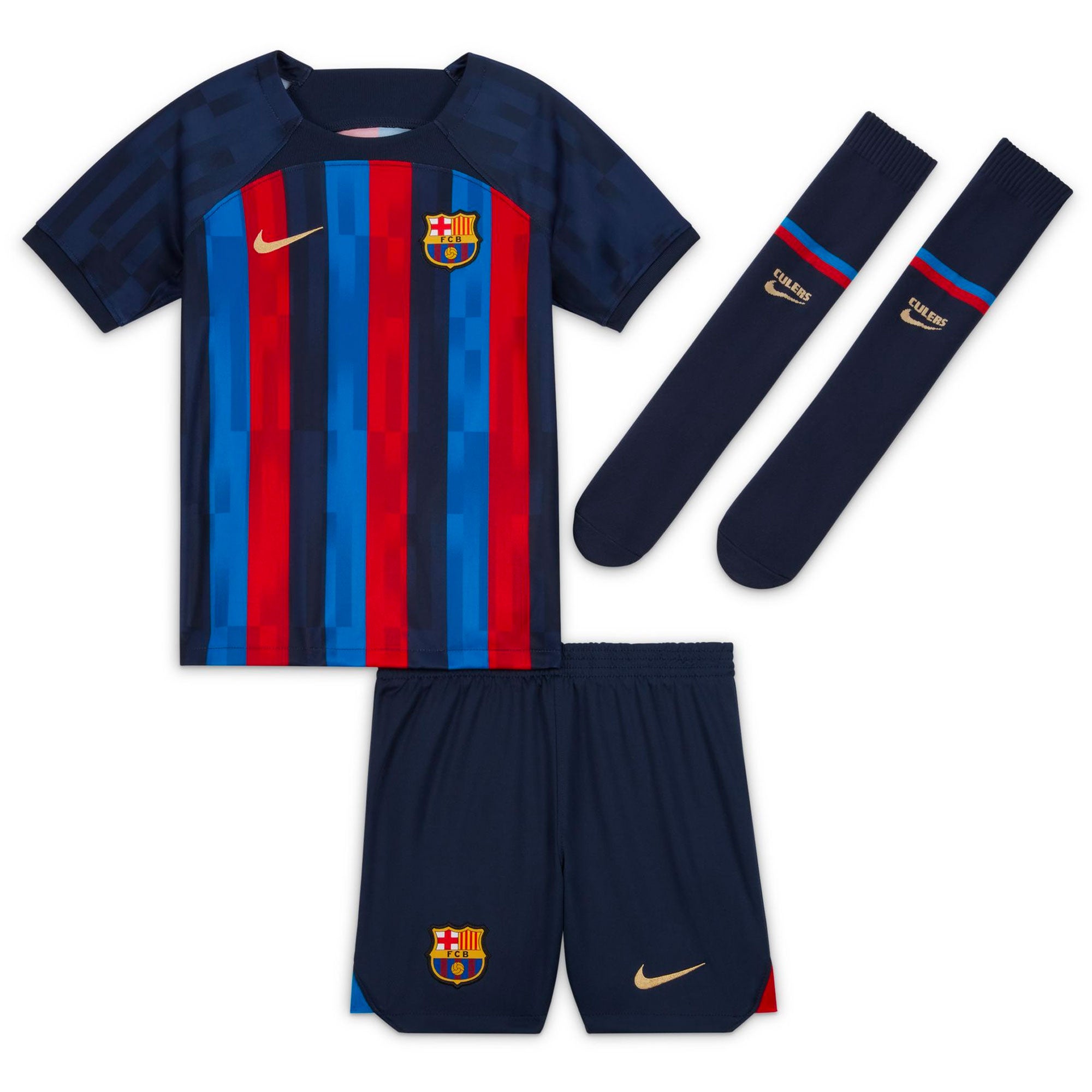 Nike FC Barcelona 2022/23 Home Minikit Obsidian/Seasame、mySite、noshort