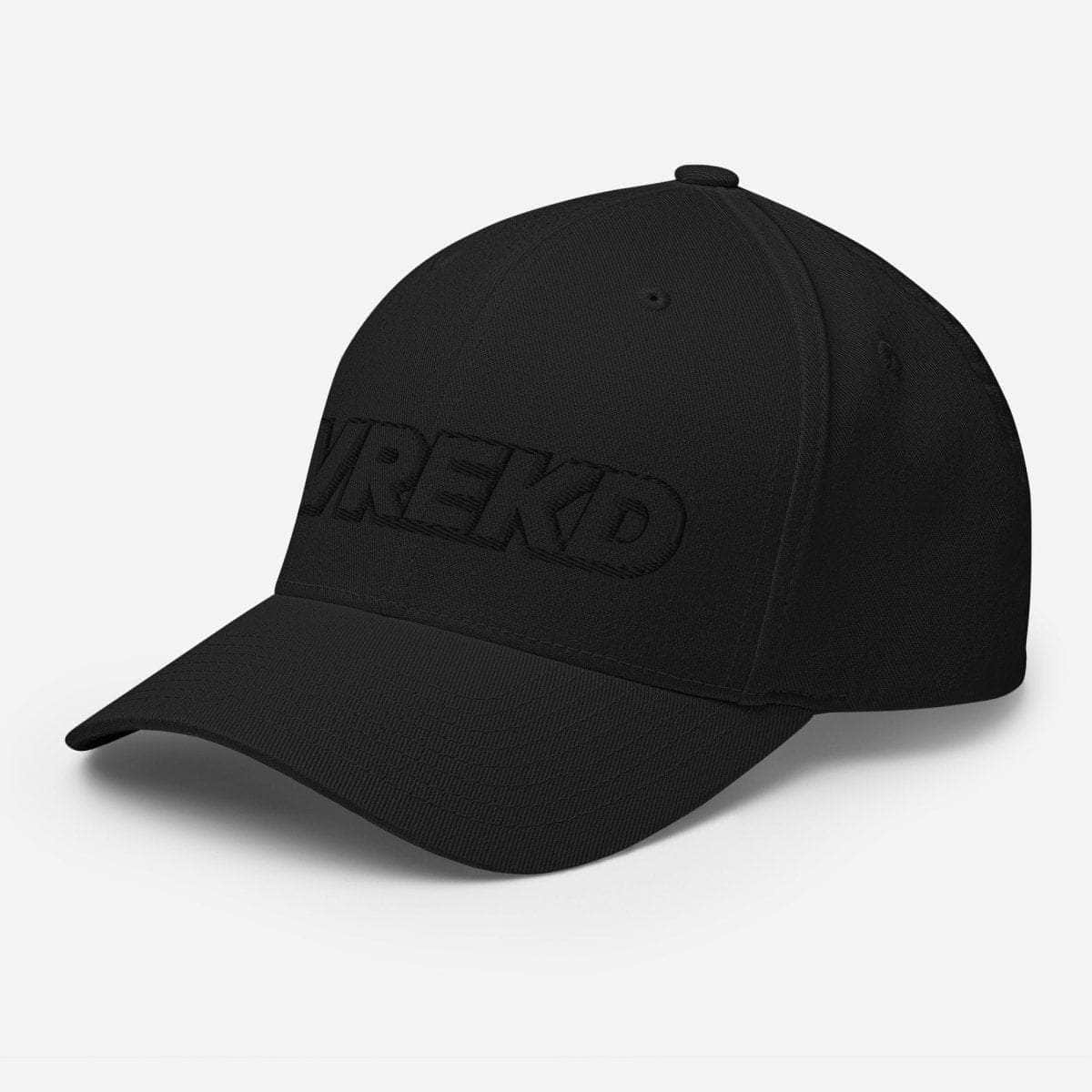  WREKD Black on Black 3D Embroidered Structured Twill Cap、mySite、merchandisen