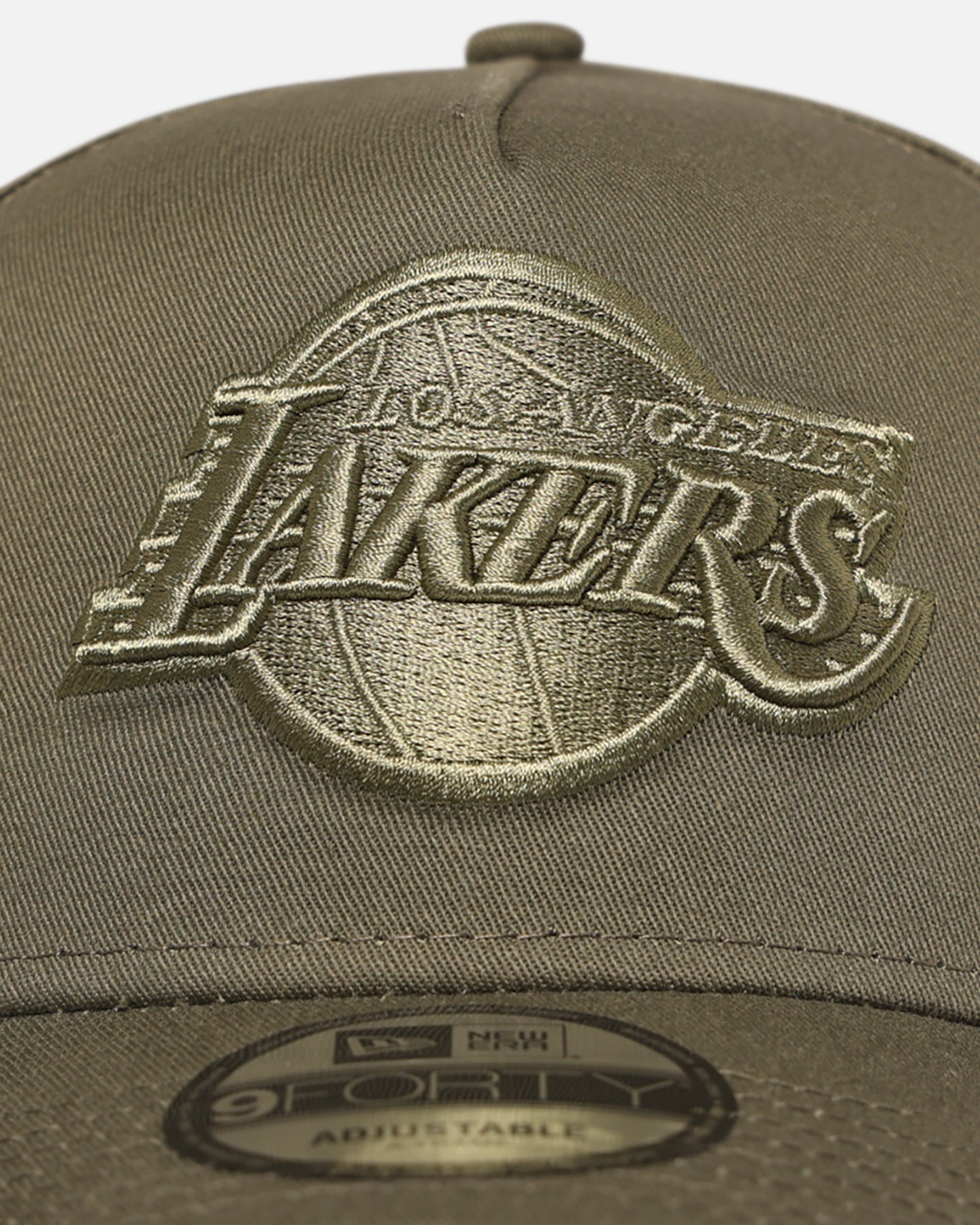 New Era Los Angeles Lakers 'Tonal Olive' 9FORTY A-Frame Snapback Olive、mySite、zt4zffjzw