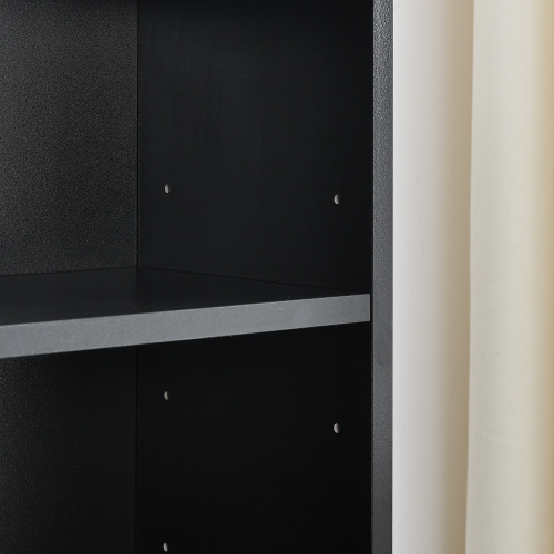 8-Tier Media Tower Rack, CD DVD Slim Storage Cabinet with Adjustable Shelves, Tall Narrow Bookcase Display Bookshelf for Home Office,Multi-functional double-decker bookcase、、casual