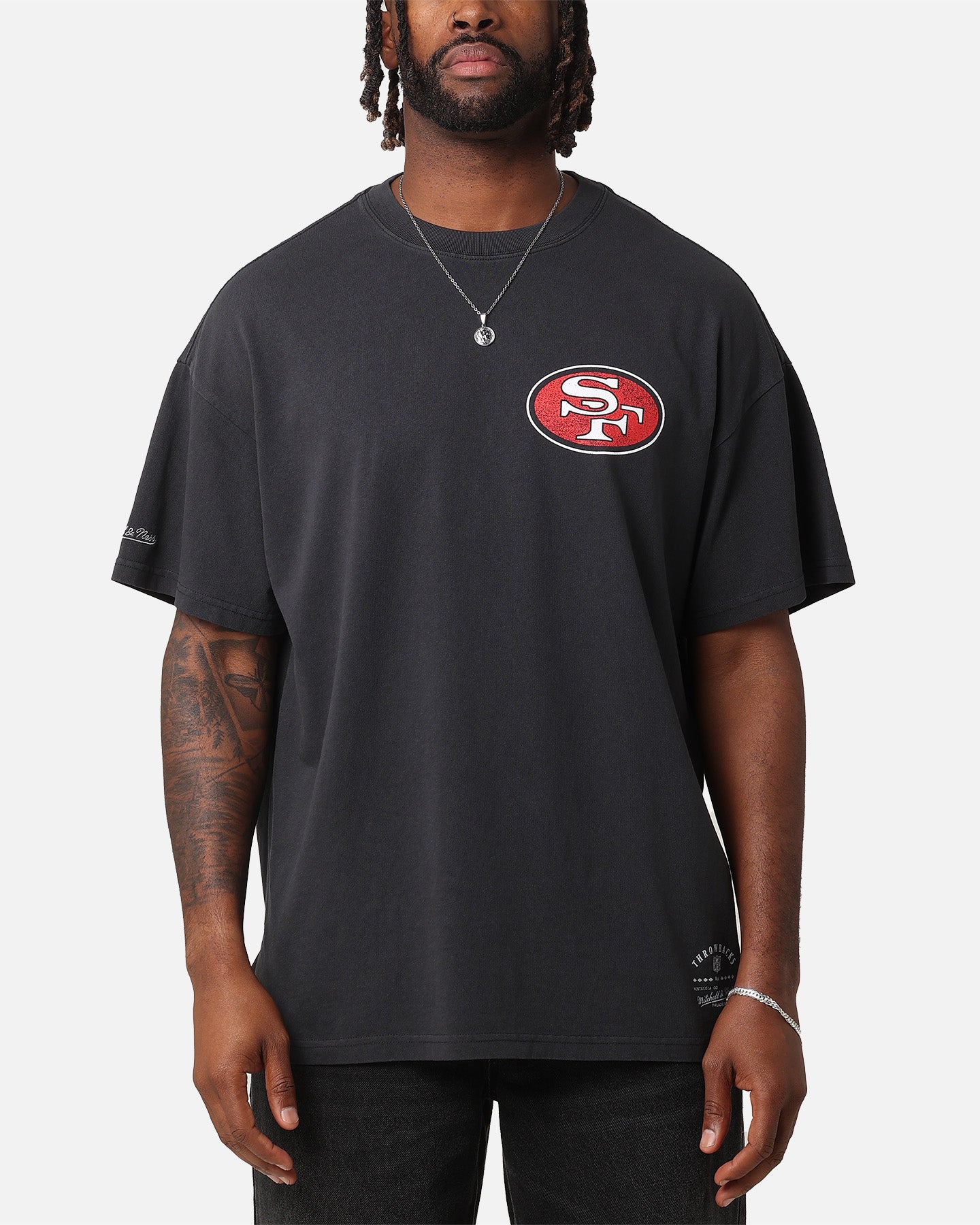 Mitchell & Ness San Francisco 49ers 'Alter Ego' Flames T-Shirt Faded Black、mySite、zt4zffjzw