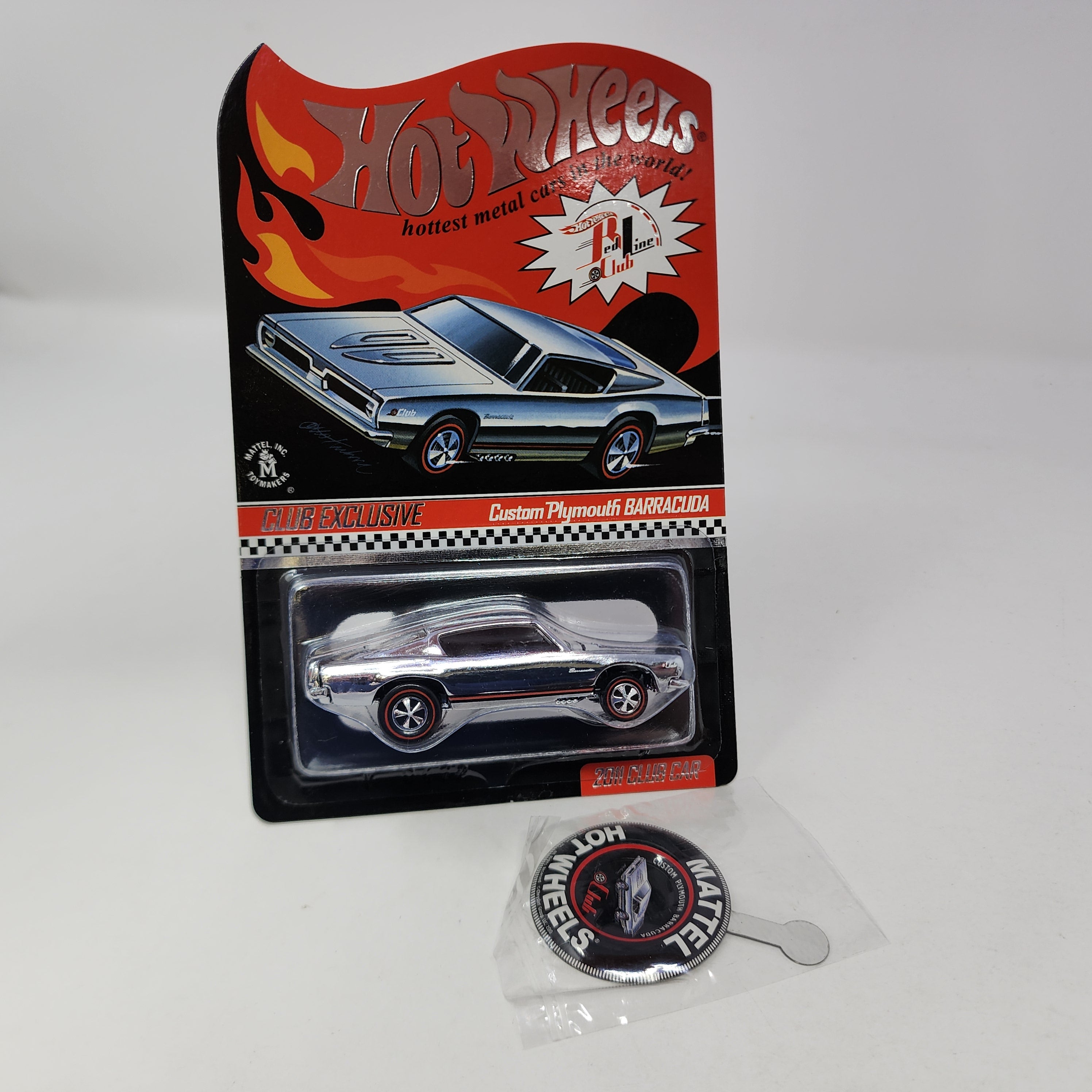 Custom Plymouth Barracuda Chrome * Hot Wheels Red Line Club RLC Exclusive、mySite、hgirdovlk