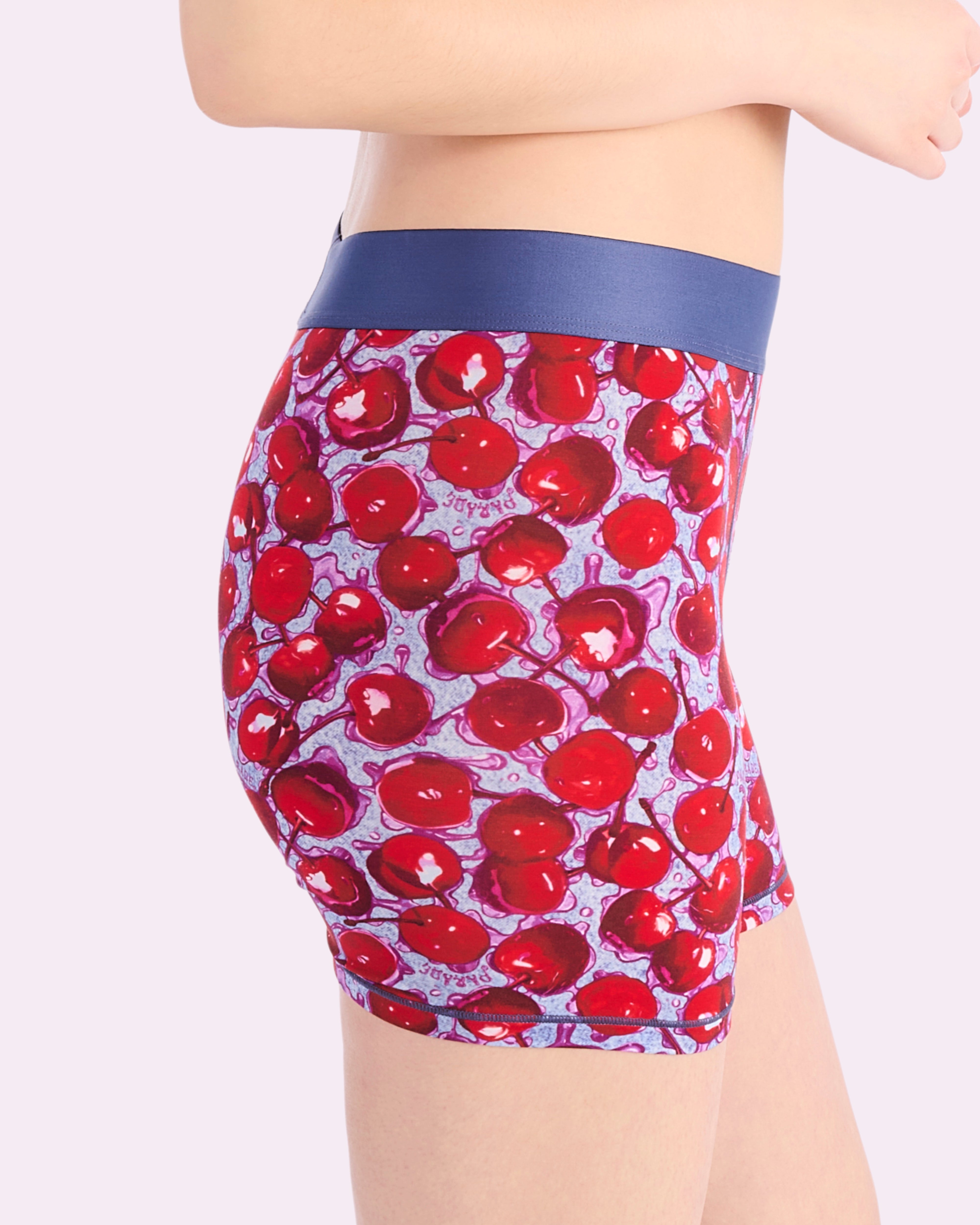 Free Comfort Boxer Brief | New:Cotton (Wet Cherries)、mySite、bengalsvssteelers