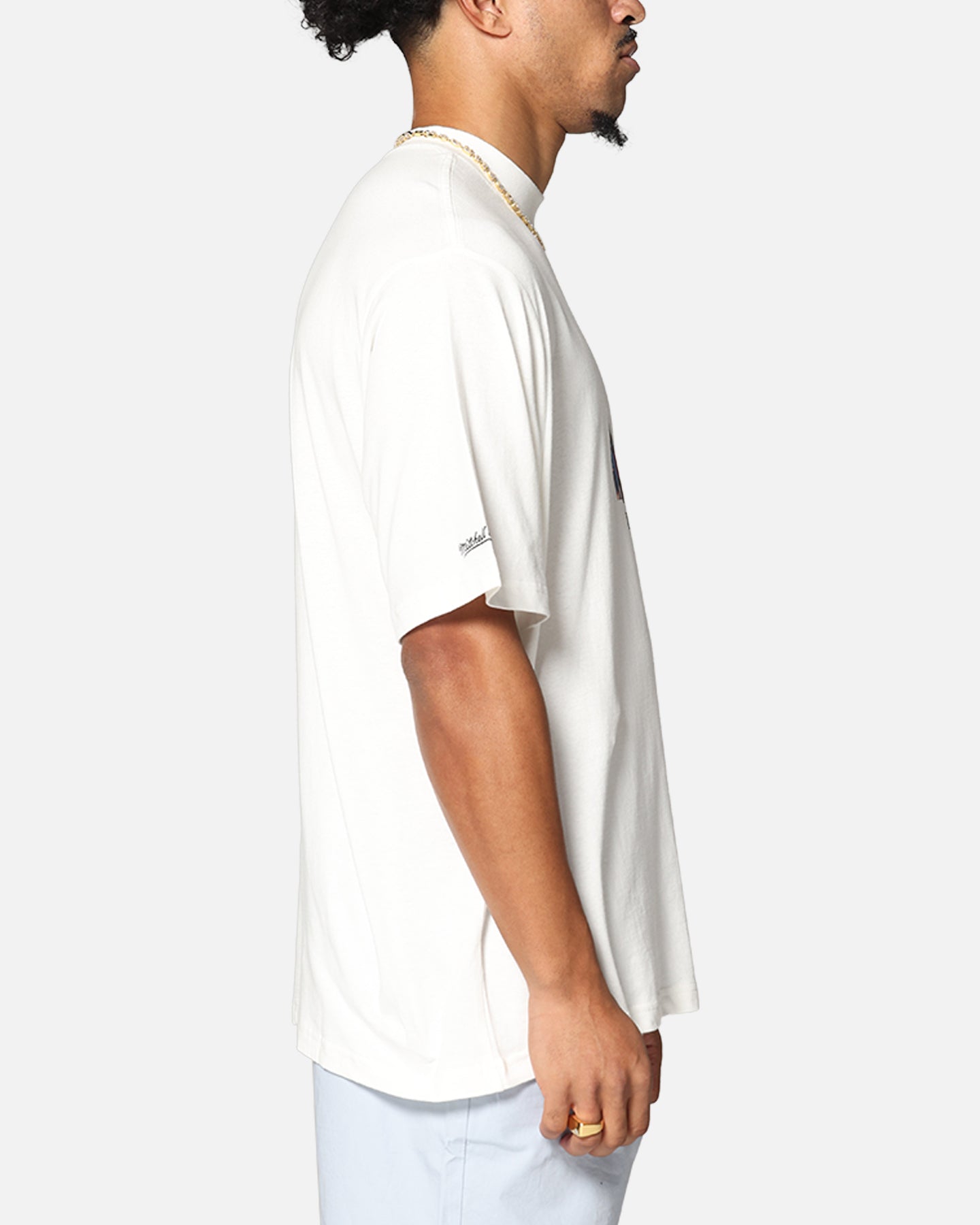 Mitchell & Ness Philadelphia 76ers Allen Iverson Pre & Post Game T-Shirt Vintage White、mySite、zt4zffjzw