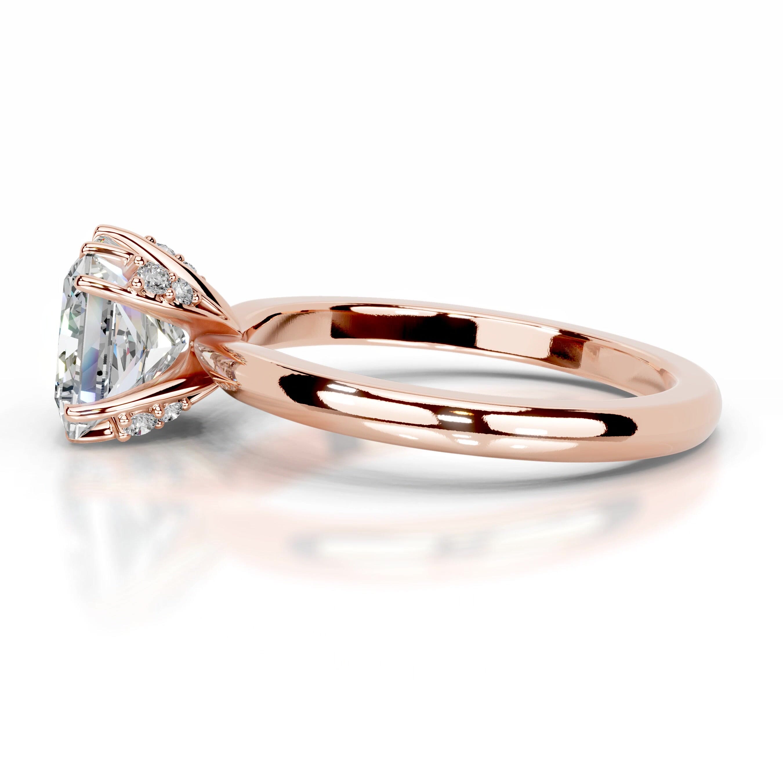 Collerina Moissanite & Diamond Ring - 14K Rose Gold、mySite、hinf8tx79