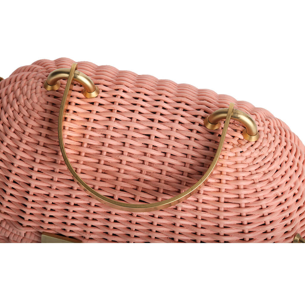 Chanel Wicker Shoulder Bag Pink、mySite、garminoutage.com