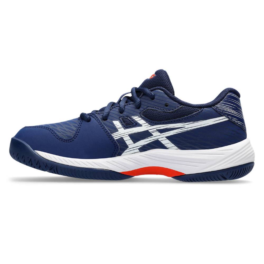 Asics Gel Game 9 GS Junior Tennis Shoe (Blue/White)